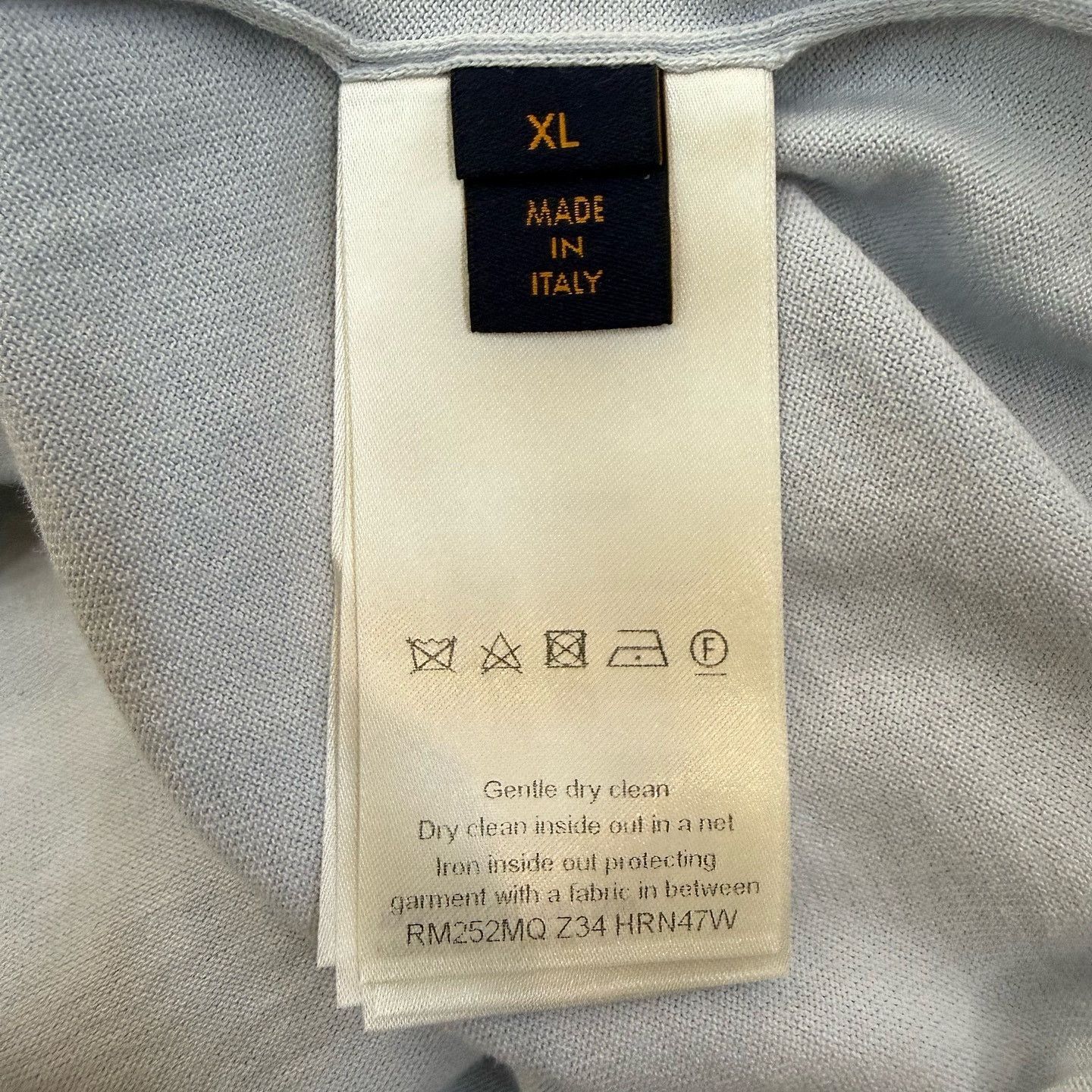 Louis Vuitton Embroidered Logo T-Shirt in Blue Size US XL / EU 56 / 4 - 4 Thumbnail