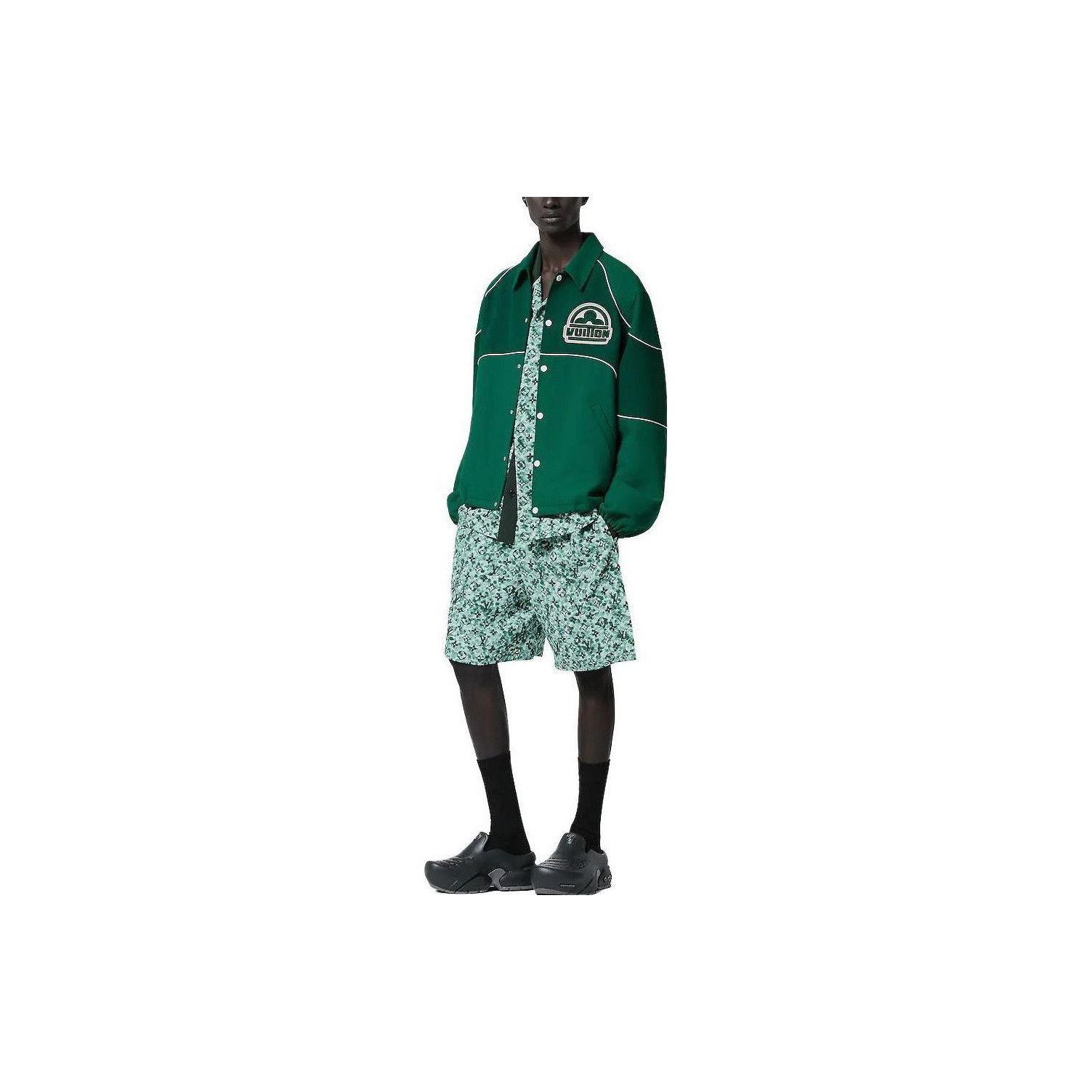 Louis Vuitton Stylish Green Button-Up Light Jacket Size US L / EU 52-54 / 3 - 12 Thumbnail