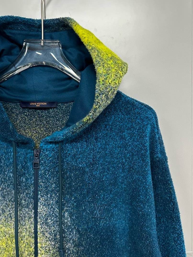 Louis Vuitton Colorblock Zip-Up Hoodie in Blue Size US XXL / EU 58 / 5 - 11 Thumbnail