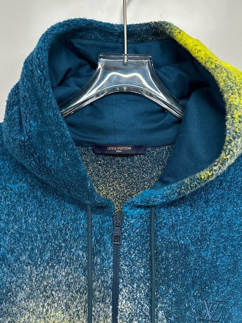 Louis Vuitton Colorblock Zip-Up Hoodie in Blue Size US XXL / EU 58 / 5 - 12 Thumbnail