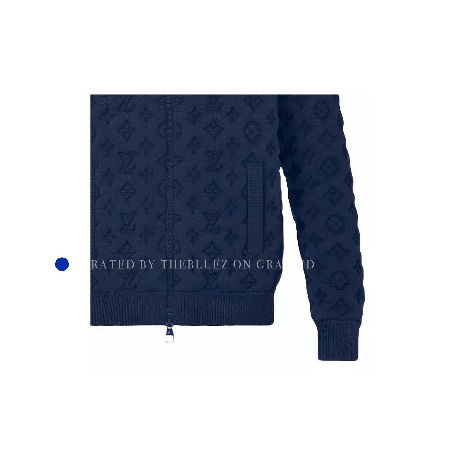 Louis Vuitton Monogram Bomber Jacket in Blue Size US S / EU 44-46 / 1 - 8 Thumbnail