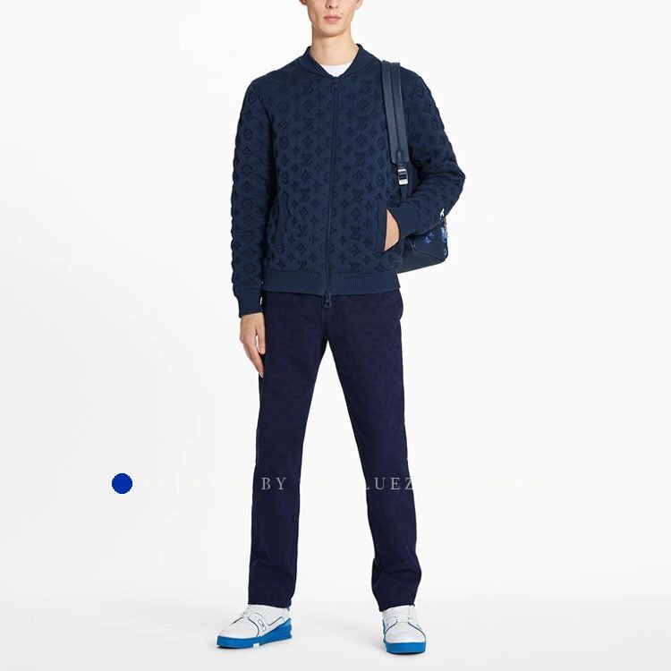 Louis Vuitton Monogram Bomber Jacket in Blue Size US S / EU 44-46 / 1 - 5 Thumbnail