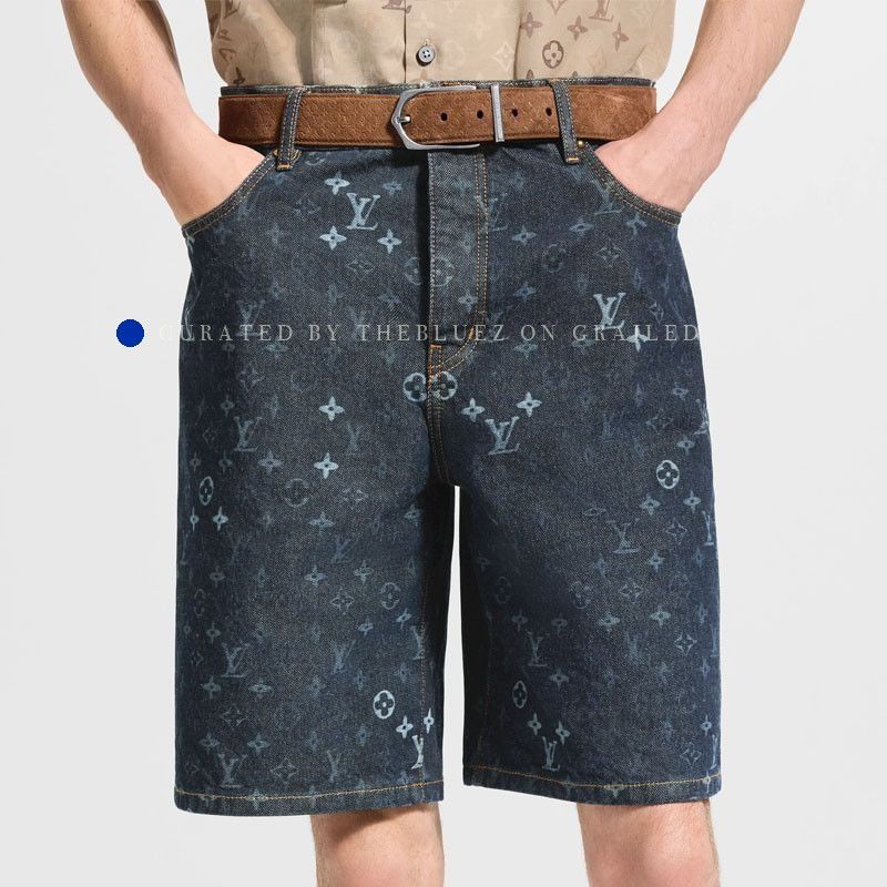 Louis Vuitton Monogram Denim Shorts in Blue Size US 34 / EU 50 - 9 Thumbnail
