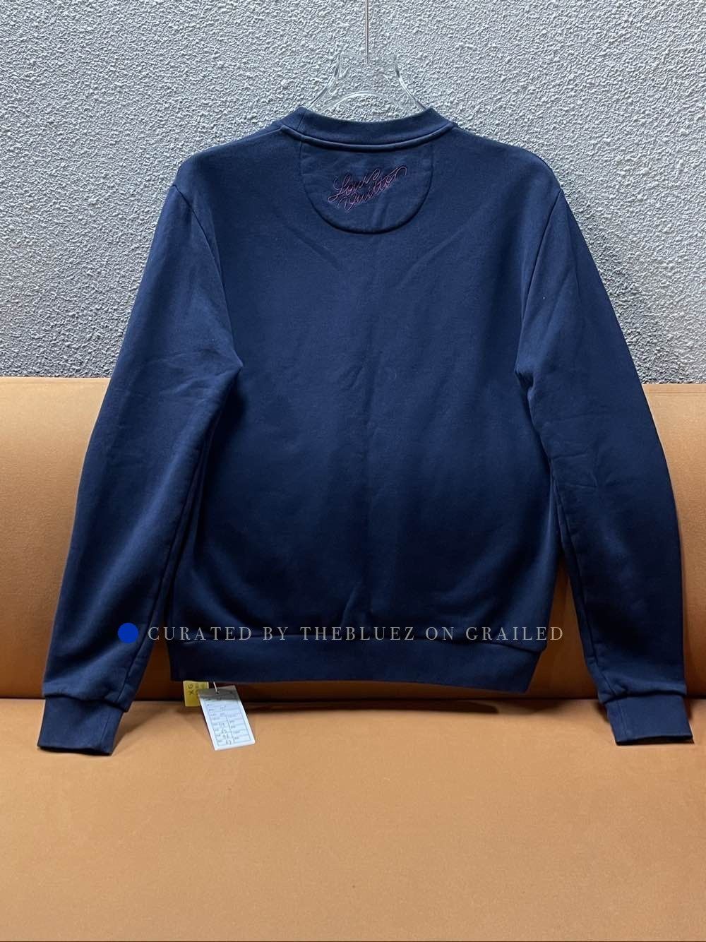 Louis Vuitton Embroidered Logo Sweatshirt in Blue Size US M / EU 48-50 / 2 - 2 Thumbnail