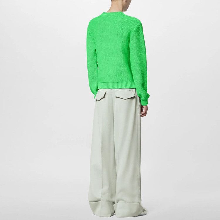 Louis Vuitton Monogram Flower Knit Sweater in Green Size US XL / EU 56 / 4 - 8 Thumbnail