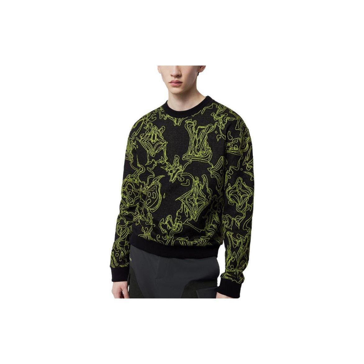 Louis Vuitton Black Neon Monogram Sweater Size US L / EU 52-54 / 3 - 8 Thumbnail