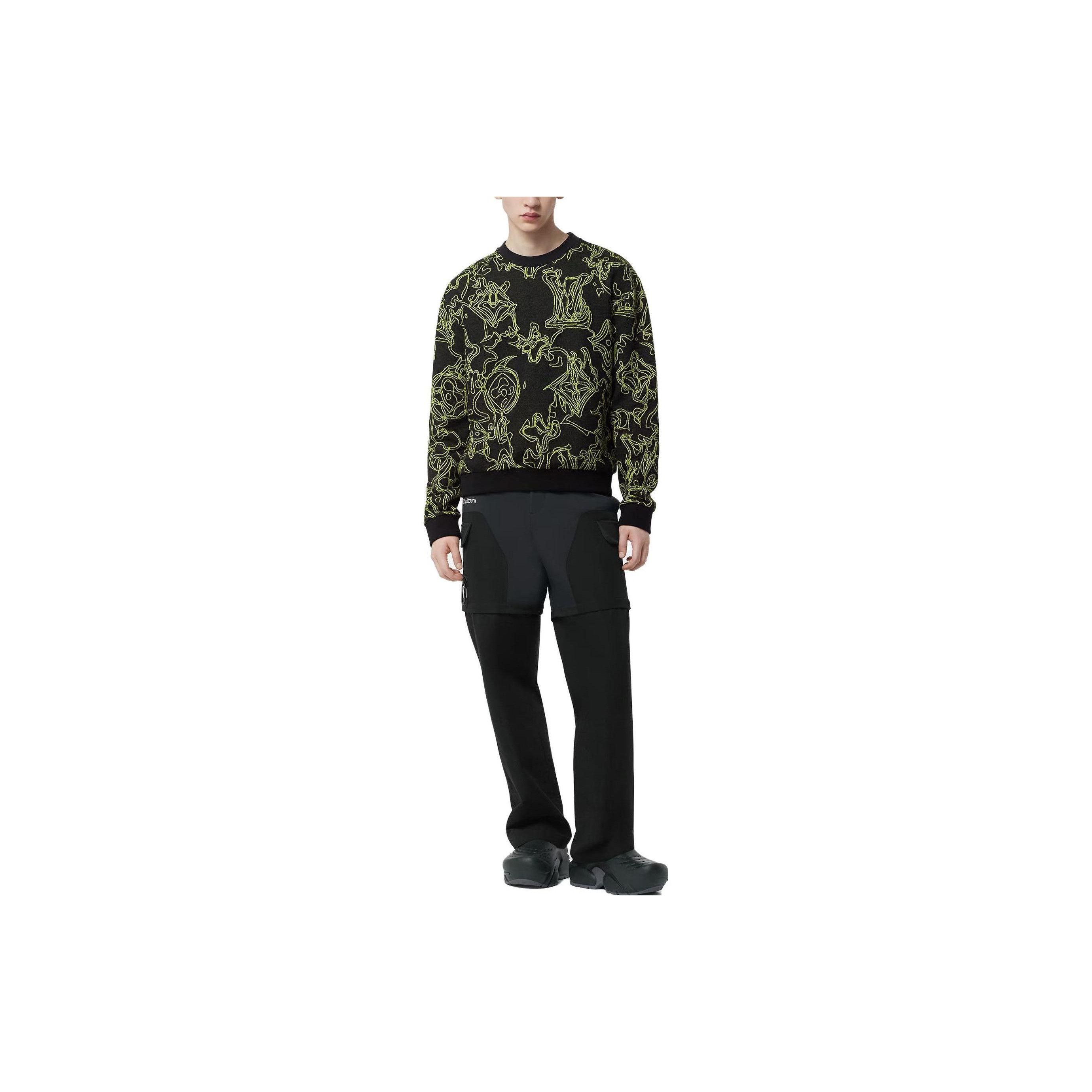 Louis Vuitton Black Neon Monogram Sweater Size US L / EU 52-54 / 3 - 5 Thumbnail