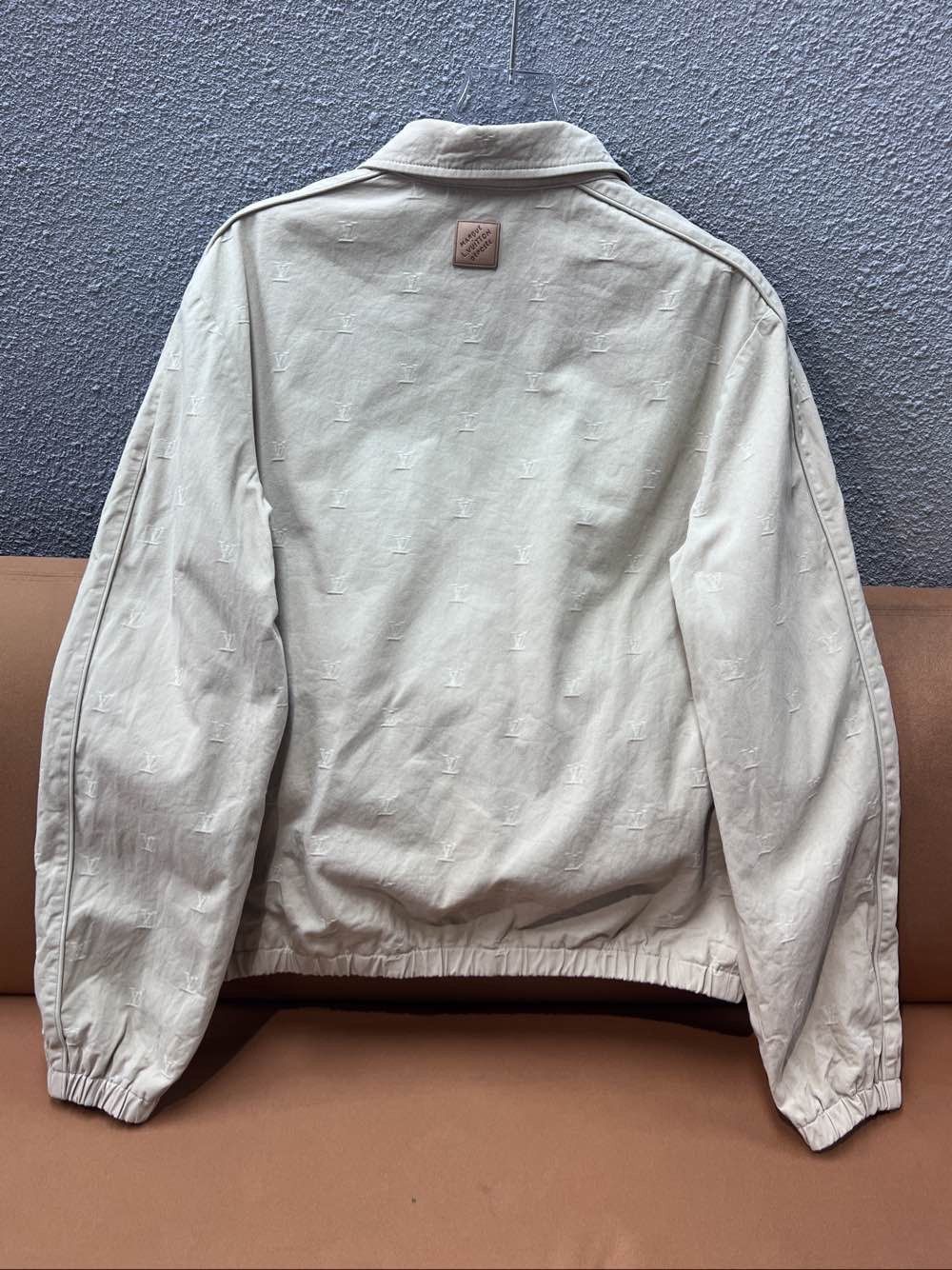 Louis Vuitton Beige Monogram Logo Zip Jacket Size US L / EU 52-54 / 3 - 2 Thumbnail