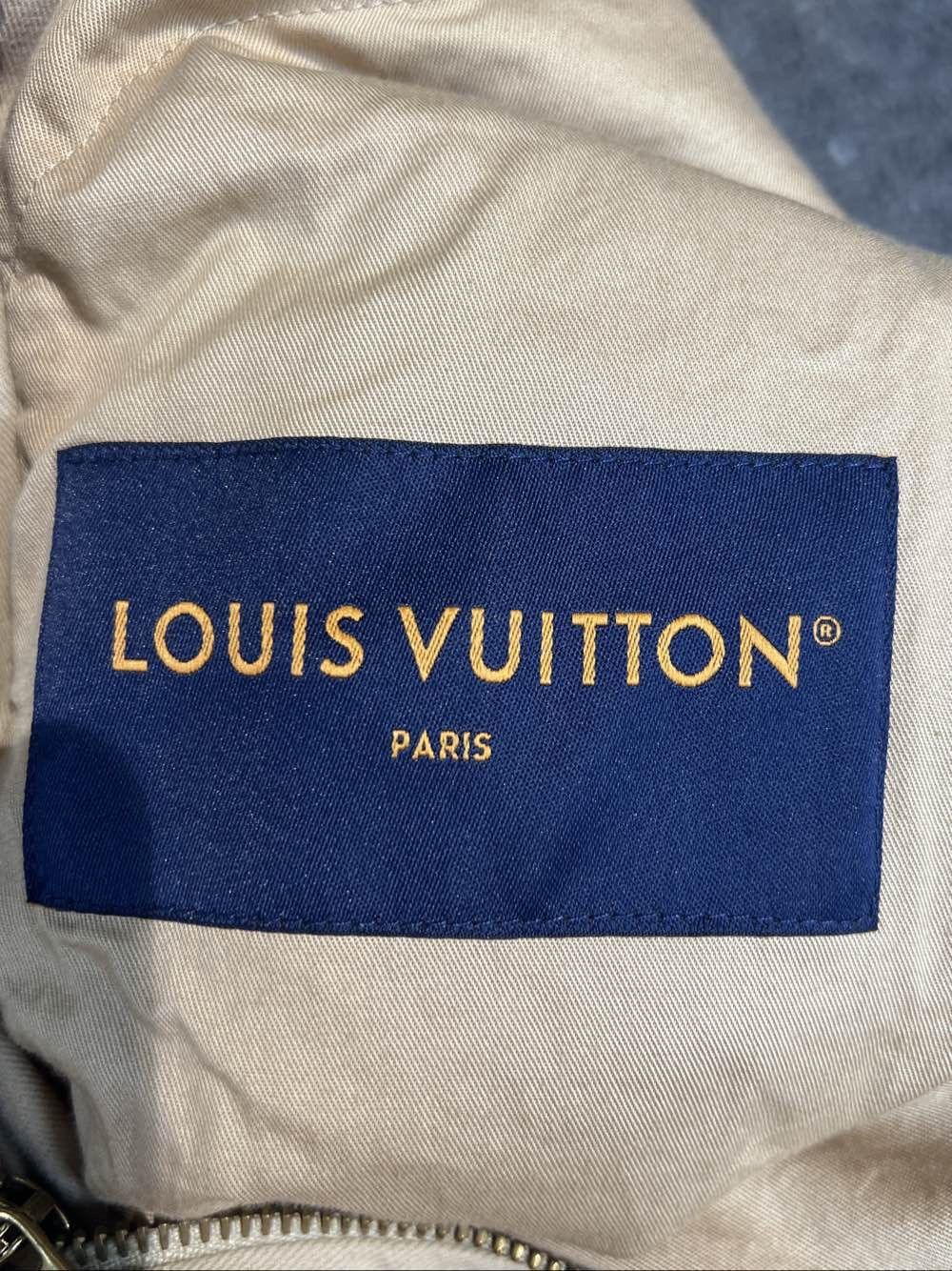 Louis Vuitton Beige Monogram Logo Zip Jacket Size US L / EU 52-54 / 3 - 3 Thumbnail