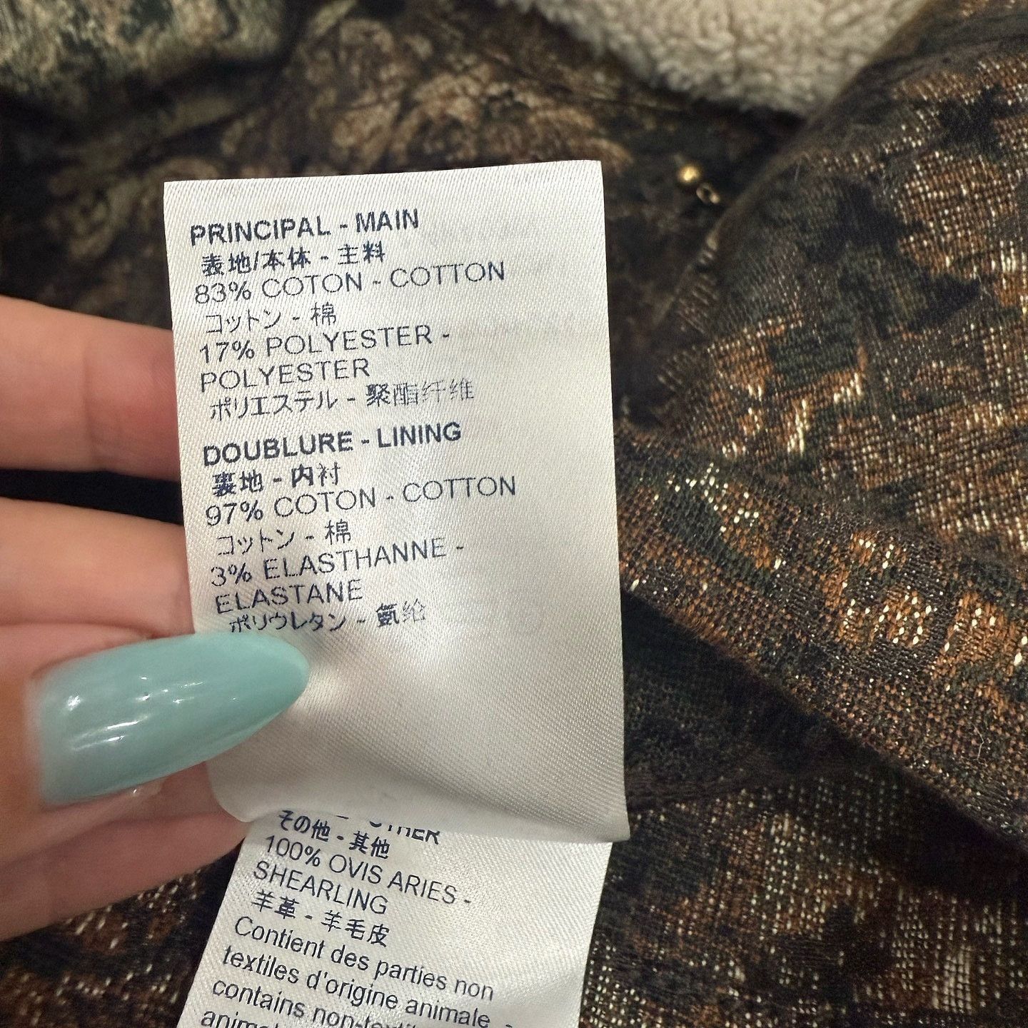 Louis Vuitton Tapestry Shearling Collar Light Jacket Size US S / EU 44-46 / 1 - 5 Thumbnail
