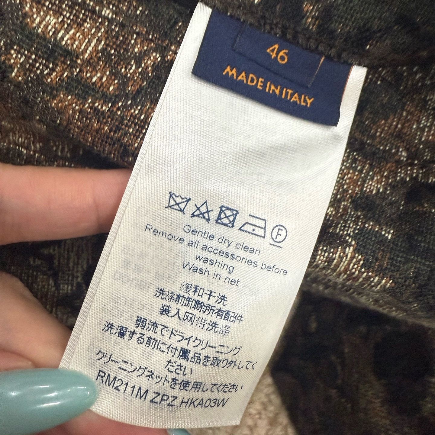 Louis Vuitton Tapestry Shearling Collar Light Jacket Size US S / EU 44-46 / 1 - 4 Thumbnail