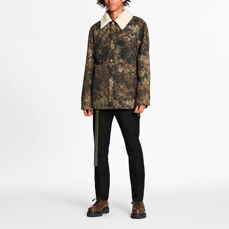 Louis Vuitton Tapestry Shearling Collar Light Jacket Size US S / EU 44-46 / 1 - 8 Thumbnail