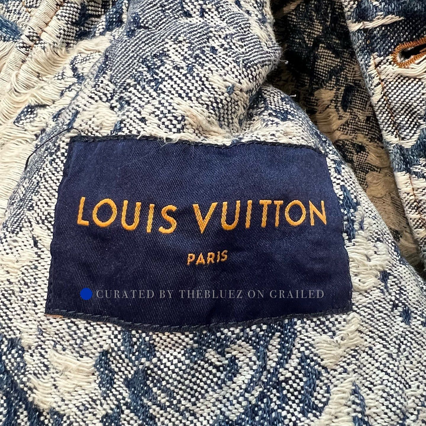 Louis Vuitton Floral Print Denim Jacket in Blue Size US M / EU 48-50 / 2 - 3 Thumbnail
