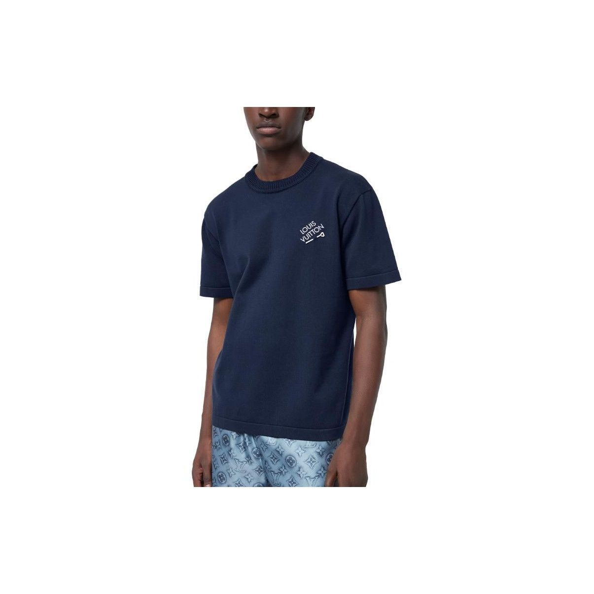 Louis Vuitton Stylish Knit T-Shirt in Blue Size US XXL / EU 58 / 5 - 10 Thumbnail