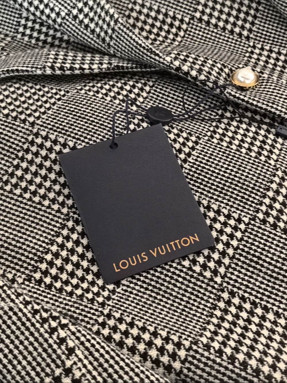 Louis Vuitton Houndstooth Wool Jacket in Multi Size US S / EU 44-46 / 1 - 5 Thumbnail