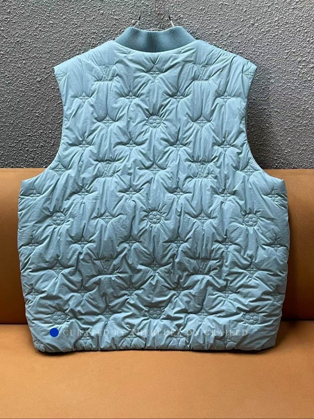 Louis Vuitton Monogram Quilted Vest in Blue Size US XL / EU 56 / 4 - 2 Thumbnail