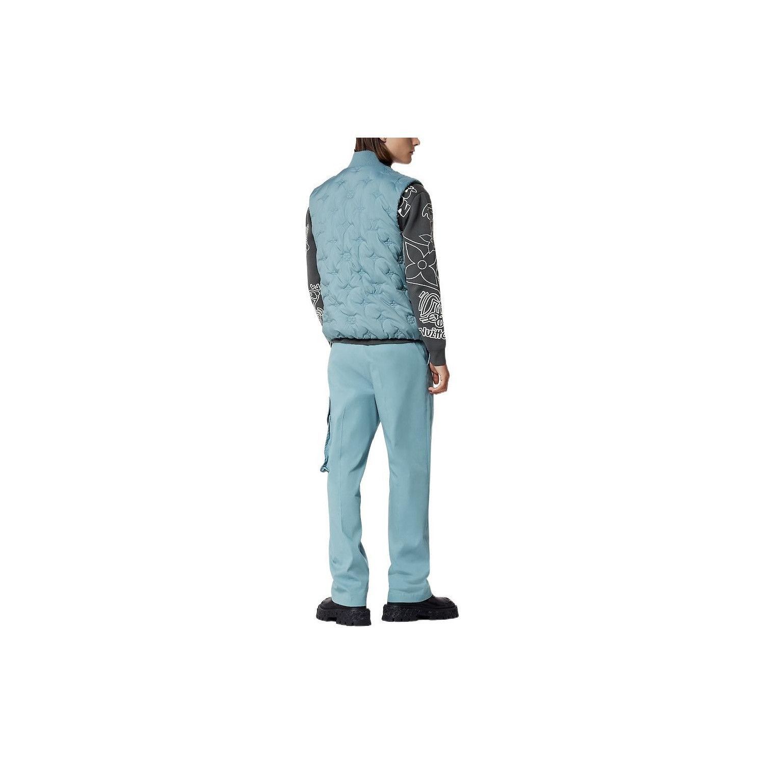 Louis Vuitton Monogram Quilted Vest in Blue Size US XL / EU 56 / 4 - 7 Thumbnail