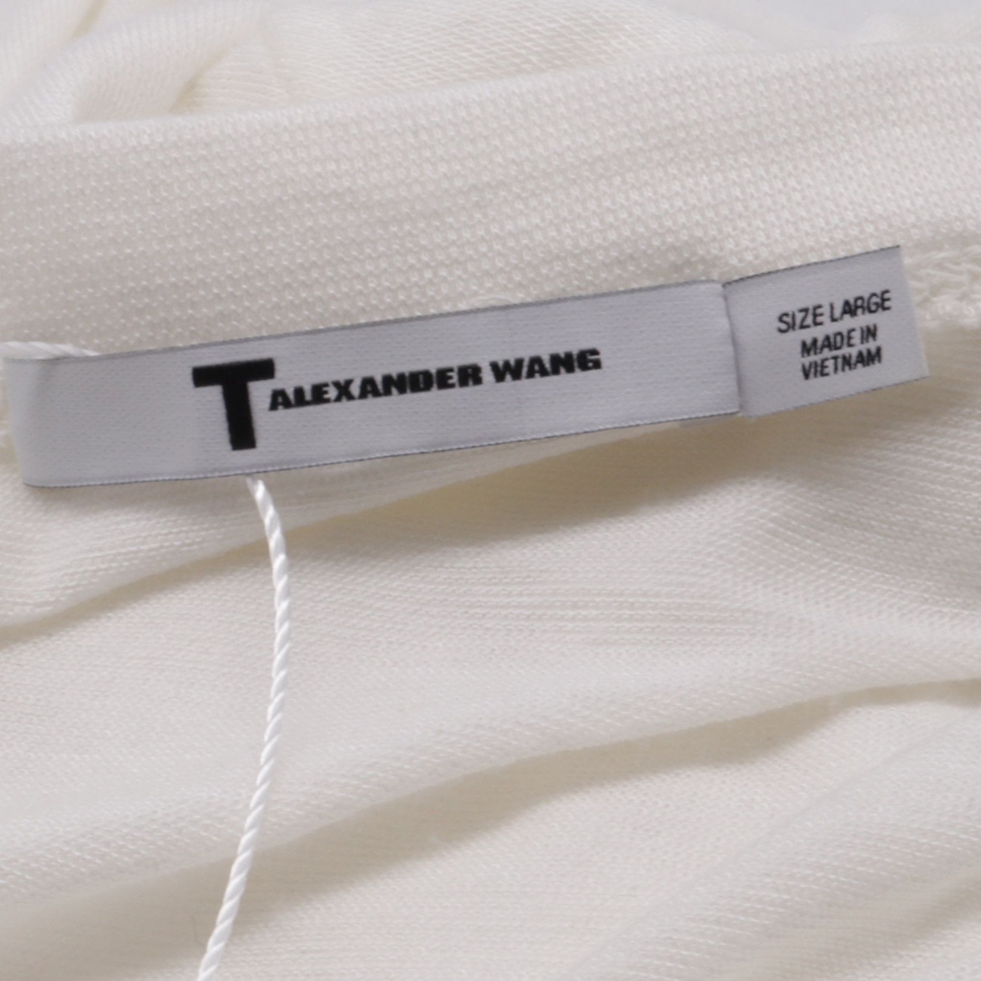 Alexander Wang Alexander Wang Long Sleeve Top in White Modal Size XS / US 0-2 / IT 36-38 - 5 Thumbnail