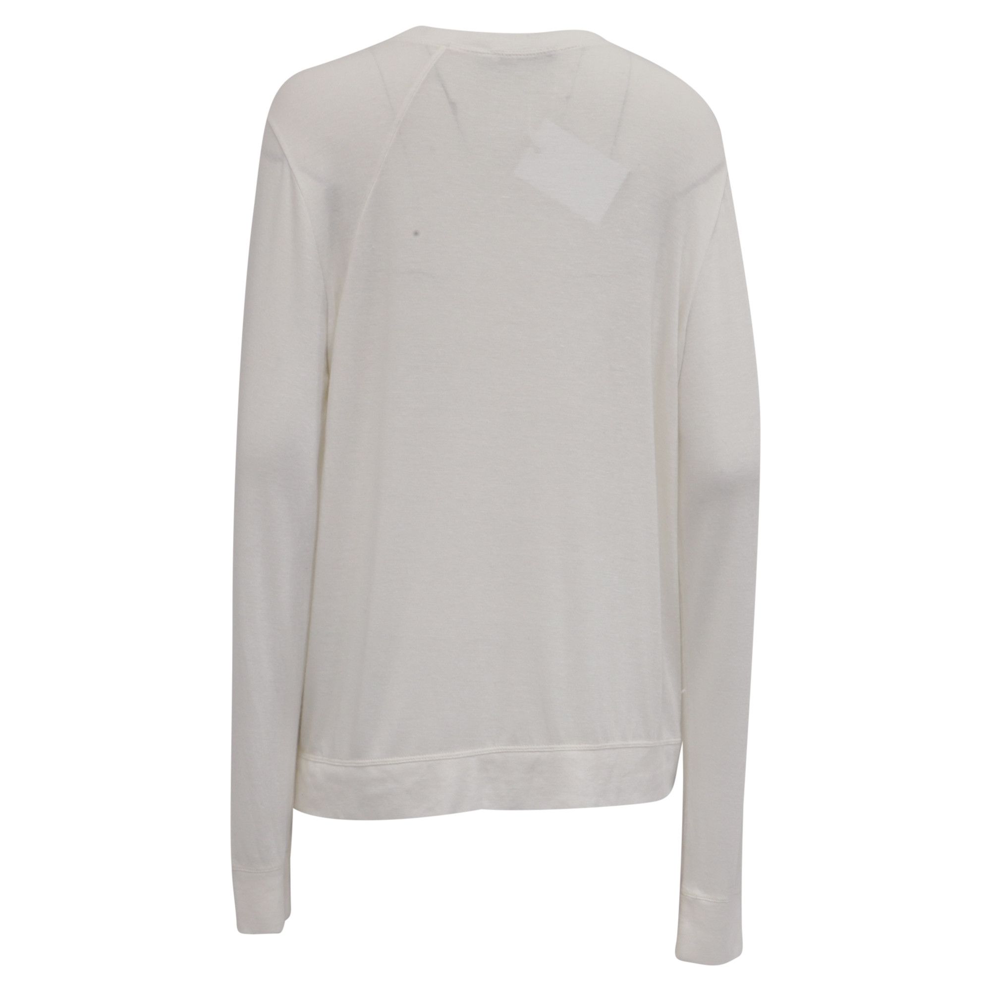 Alexander Wang Alexander Wang Long Sleeve Top in White Modal Size XS / US 0-2 / IT 36-38 - 4 Thumbnail