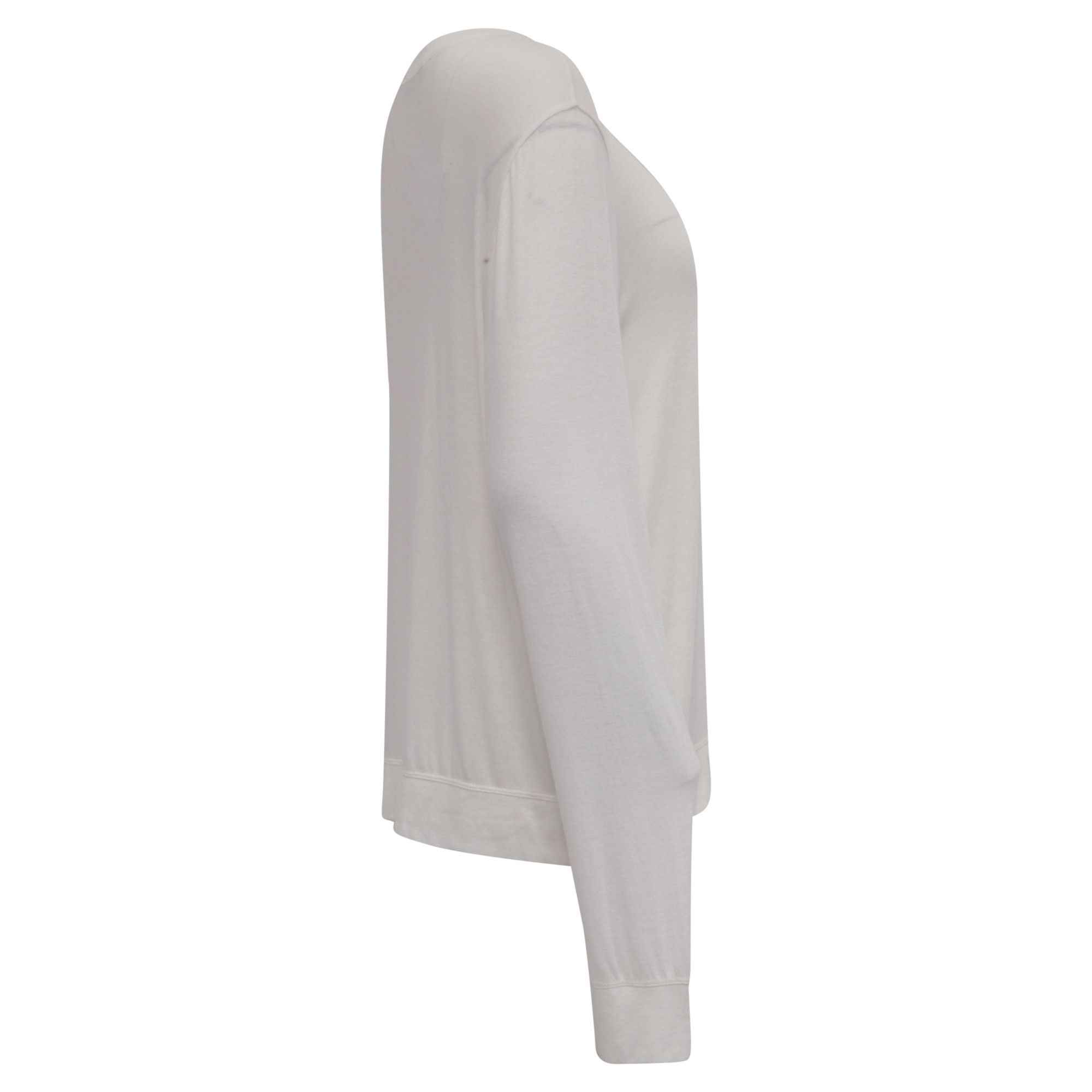 Alexander Wang Alexander Wang Long Sleeve Top in White Modal Size XS / US 0-2 / IT 36-38 - 3 Thumbnail