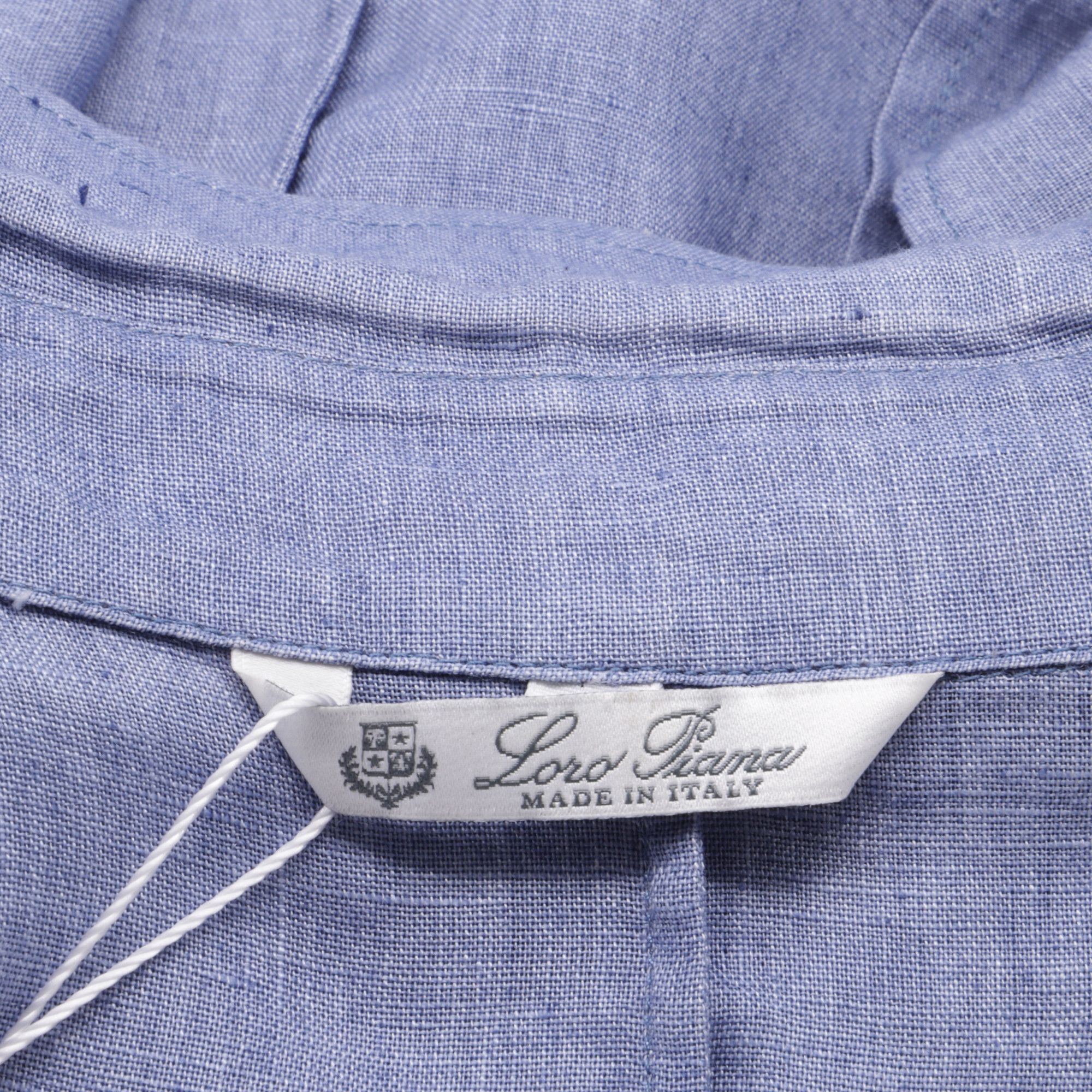 Loro Piana Loro Piana Sleeveless Button Up Blouse in Light Blue Linen Size M / US 6-8 / IT 42-44 - 5 Thumbnail