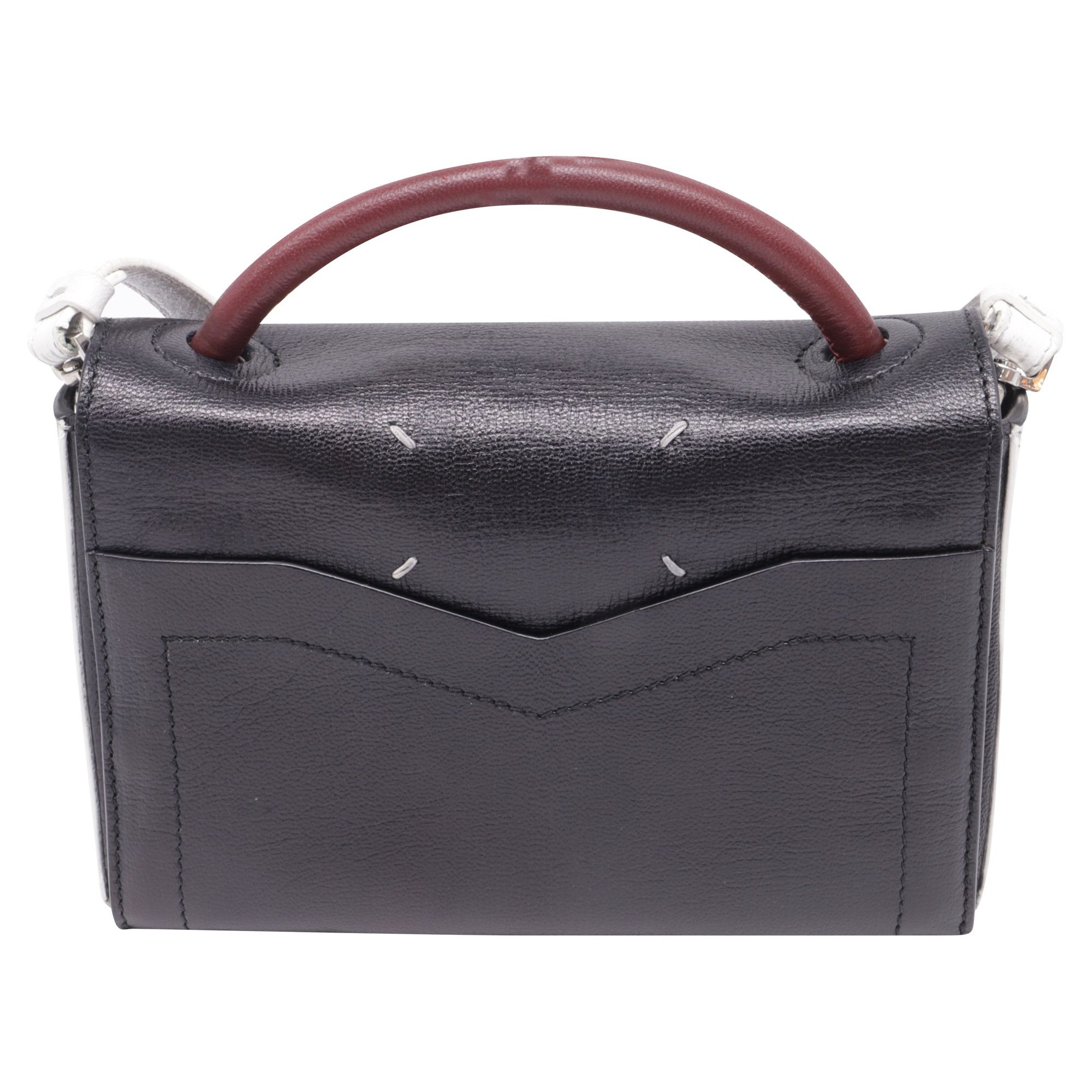 Maison Margiela Maison Margiela Buckle Detail Shoulder Bag in Black Goat Lea Size ONE SIZE - 3 Thumbnail