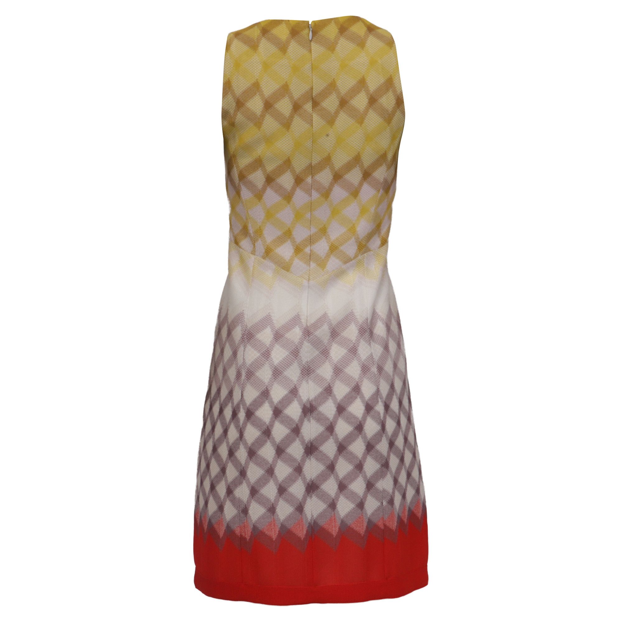 Missoni Missoni Patterned V-Neck Sleeveless Mini Dress in Multicolor Size XS / US 0-2 / IT 36-38 - 4 Thumbnail