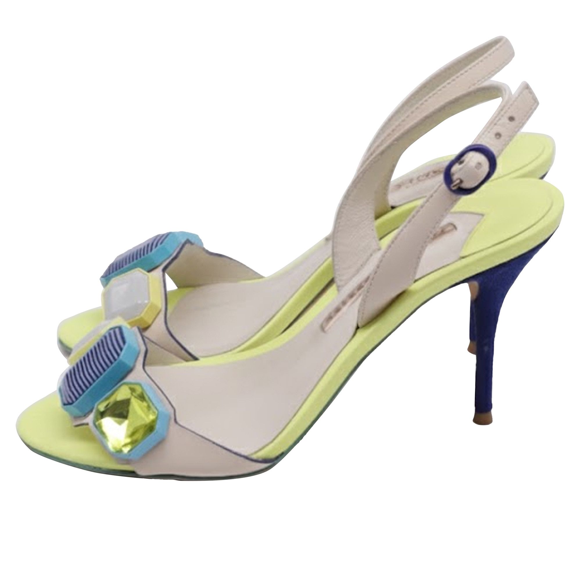 Sophia Webster Sophia Webster Jewel-Embellished Slingback Sandal Heels in M Size US 7.5 / IT 37.5 - 4 Thumbnail