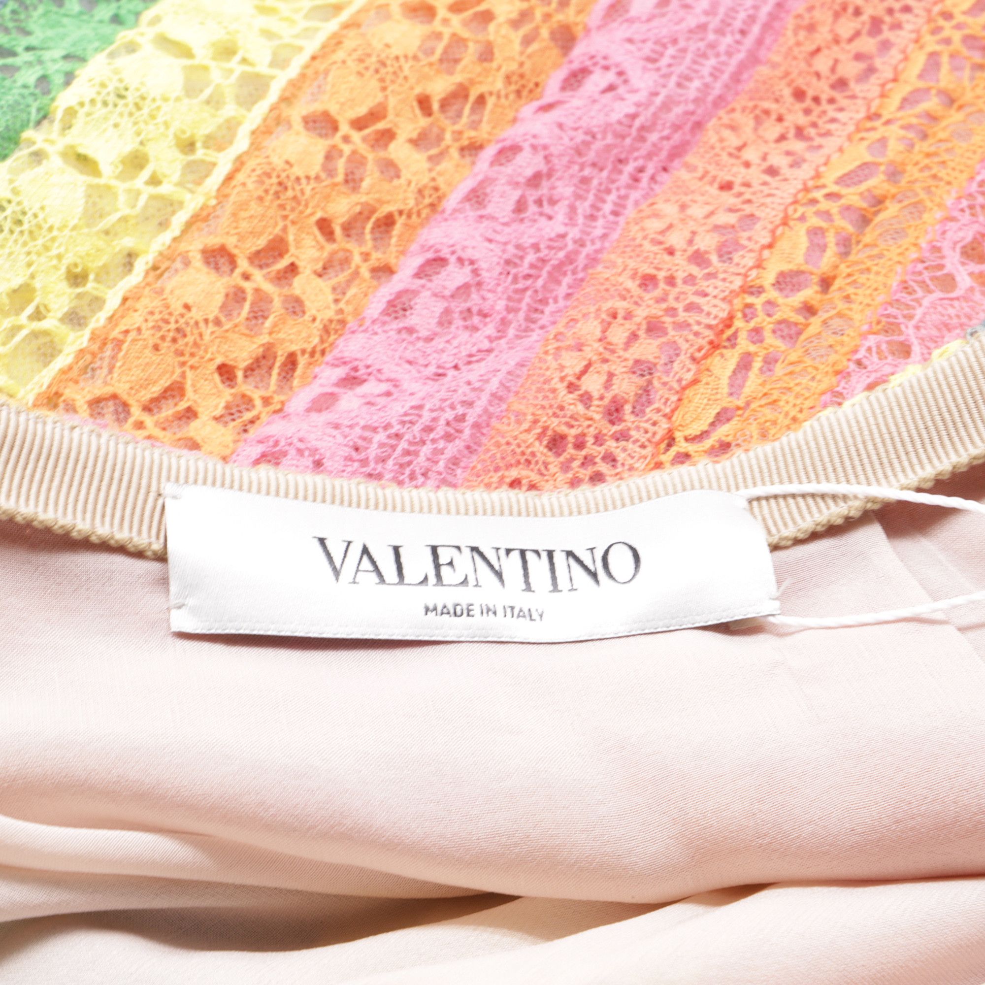 Valentino Valentino Garavani Lace Mini Skirt in Multicolor Cotton Size 25" / US 0 / IT 36 - 4 Thumbnail