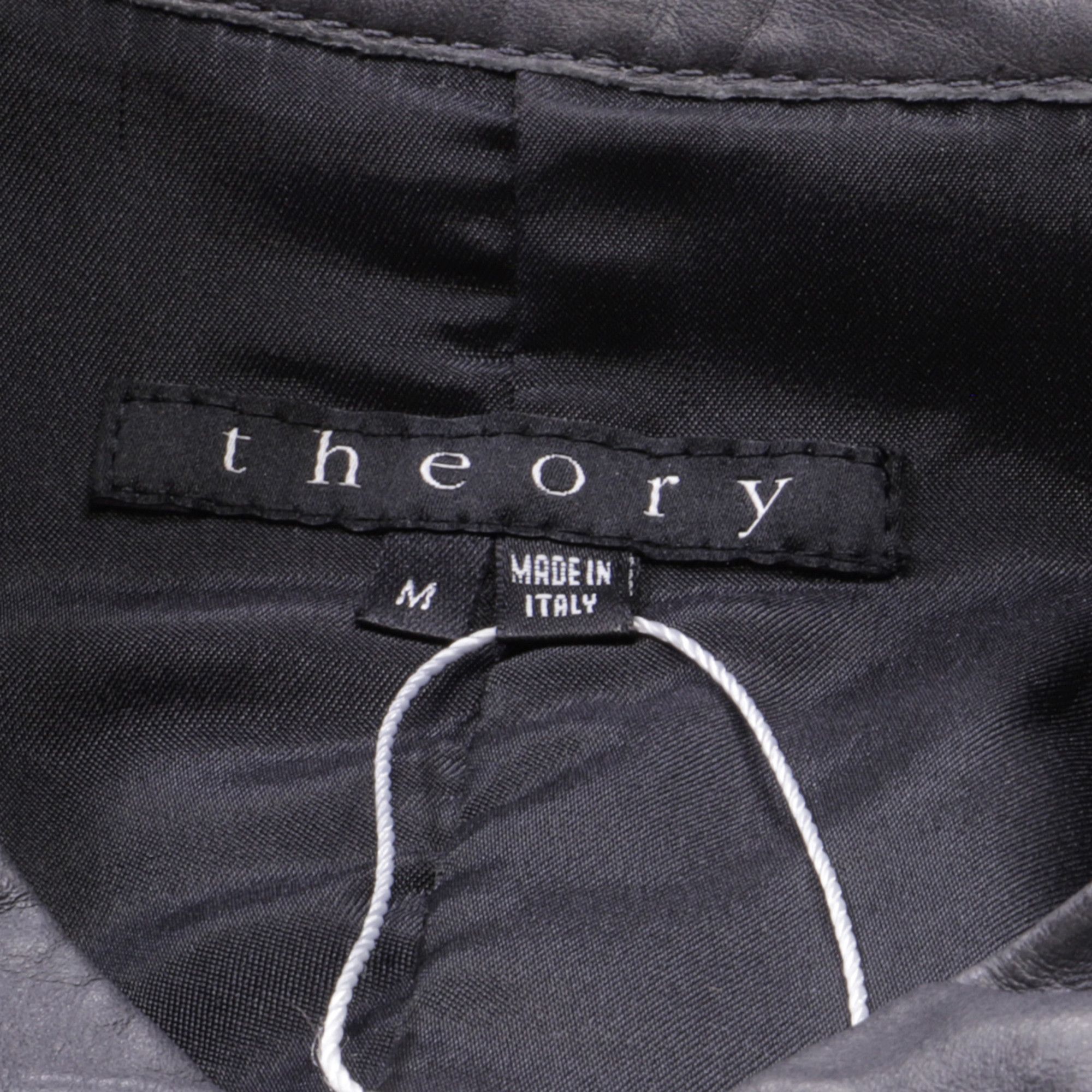 Theory Theory Hidden Zipped Biker Jacket in Grey Leather Size XXS / US 00 / IT 34 - 5 Thumbnail