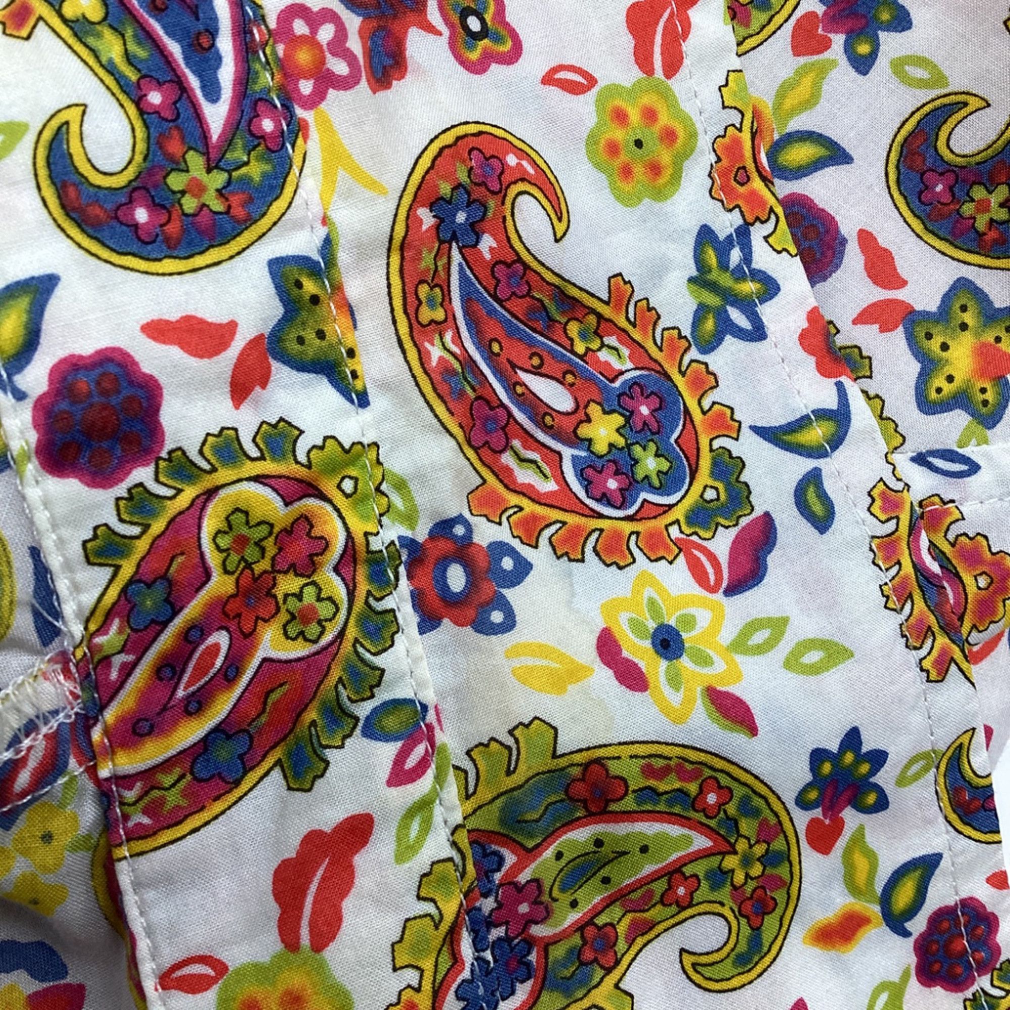 Etro Etro Paisley Print Short Sleeve Shirt in Multicolor Cotton Size XS / US 0-2 / IT 36-38 - 7 Thumbnail