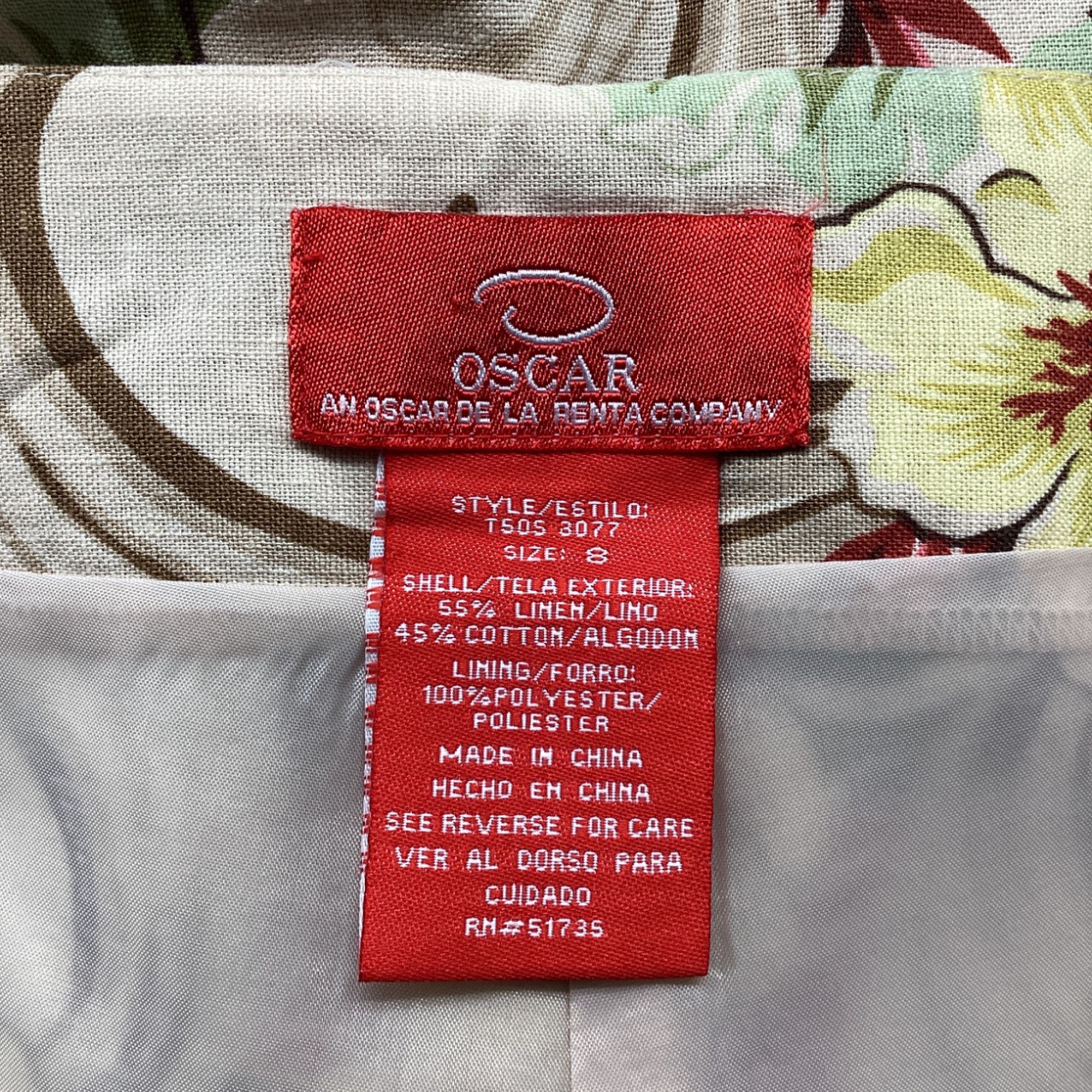 Oscar De La Renta Oscar De La Renta Floral-Print Wide-Leg Trousers in Multicol Size 25" / US 0 / IT 36 - 4 Thumbnail