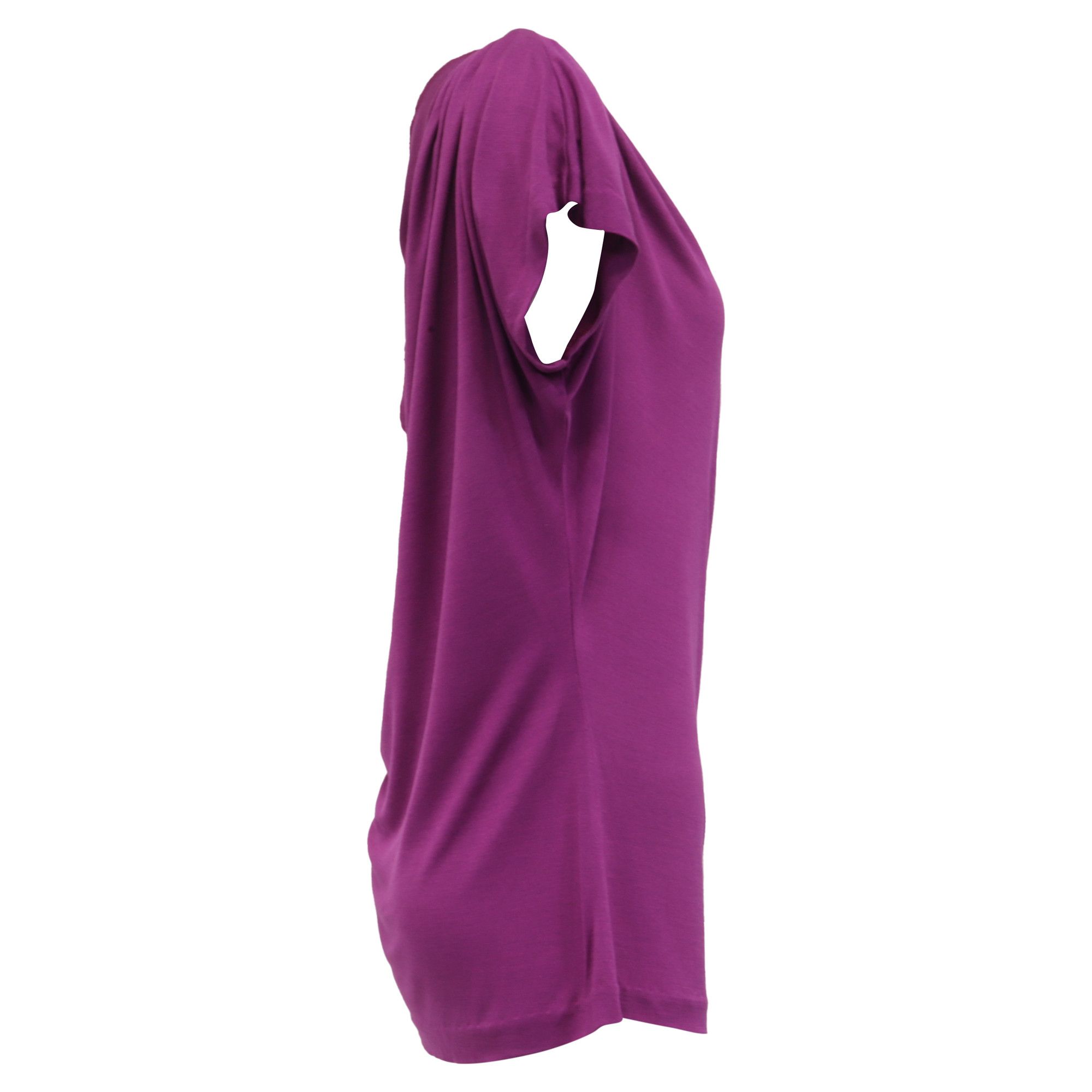 Diane von Furstenberg Diane Von Furstenberg One-Shoulder Blouse in Purple Silk Size XS / US 0-2 / IT 36-38 - 3 Thumbnail