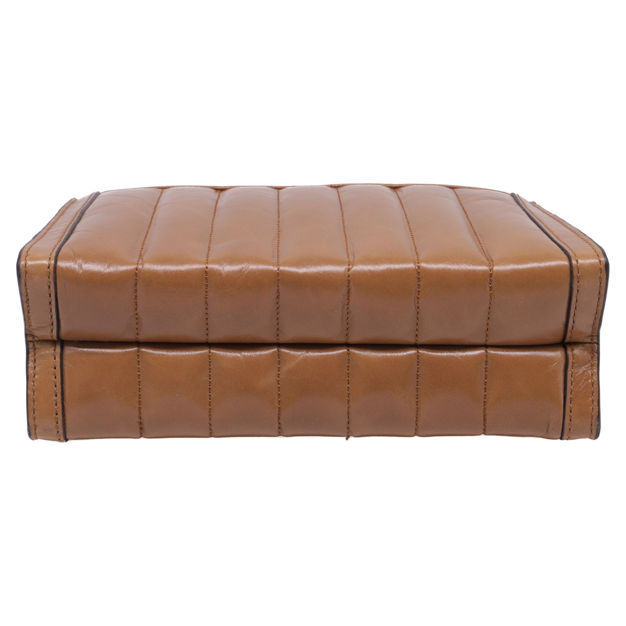 Michael Kors Michael Kors Whitney Medium Quilted Shoulder Bag in Brown Le Size ONE SIZE - 6 Thumbnail