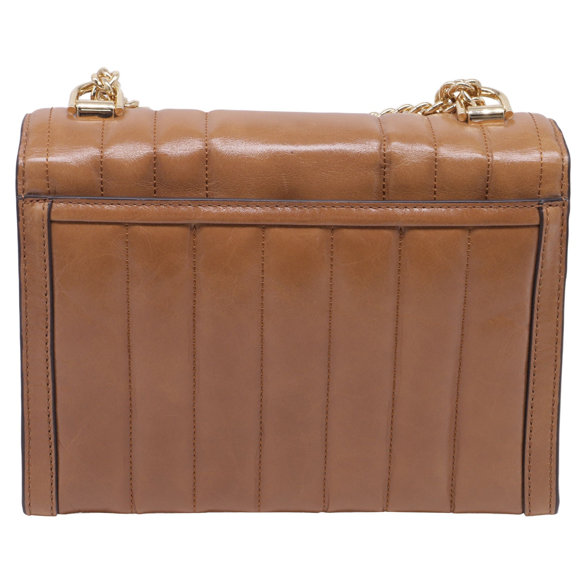 Michael Kors Michael Kors Whitney Medium Quilted Shoulder Bag in Brown Le Size ONE SIZE - 5 Thumbnail