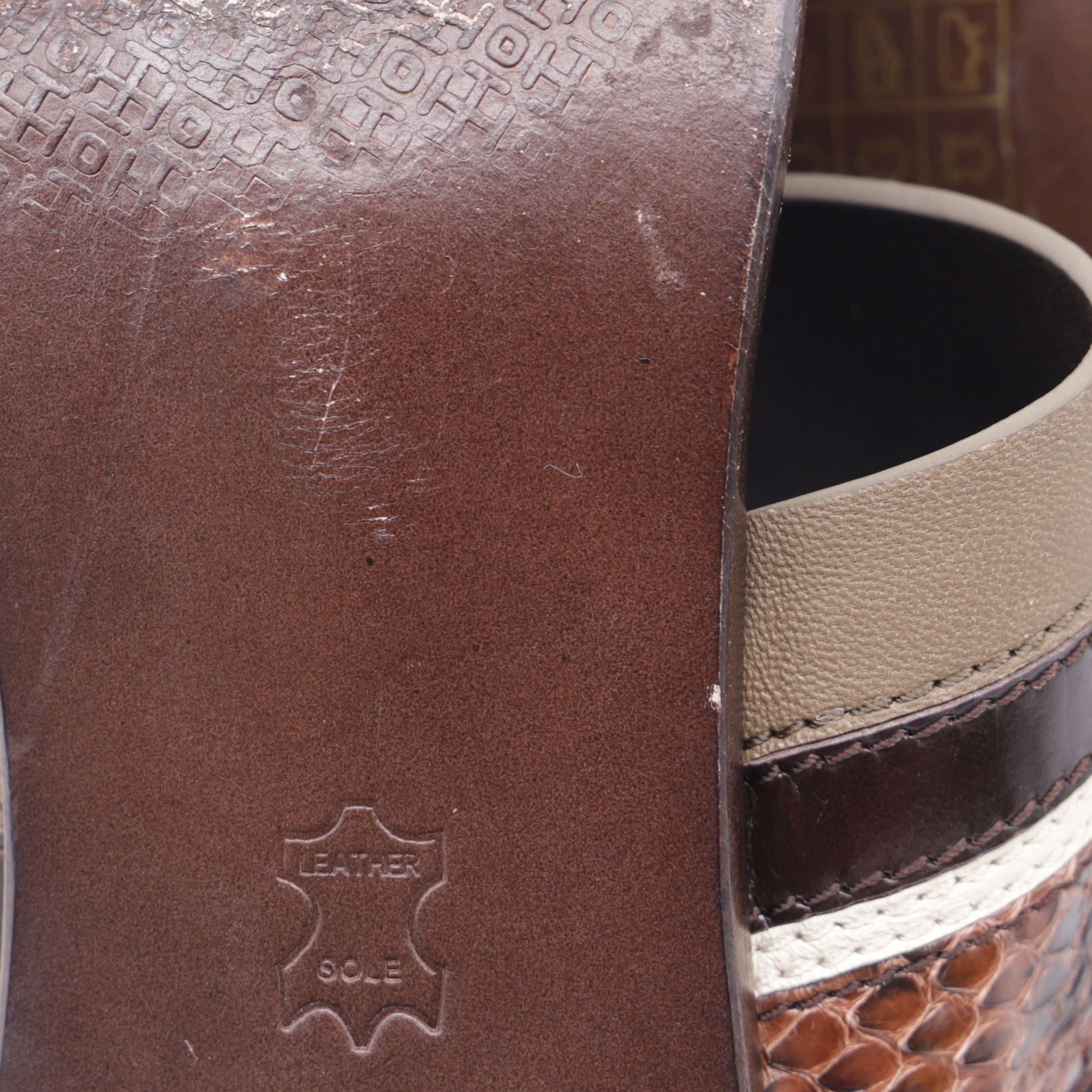 Tory Burch Tory Burch Edina 100 Sandals in Brown Leather Size US 11 / IT 41 - 8 Thumbnail
