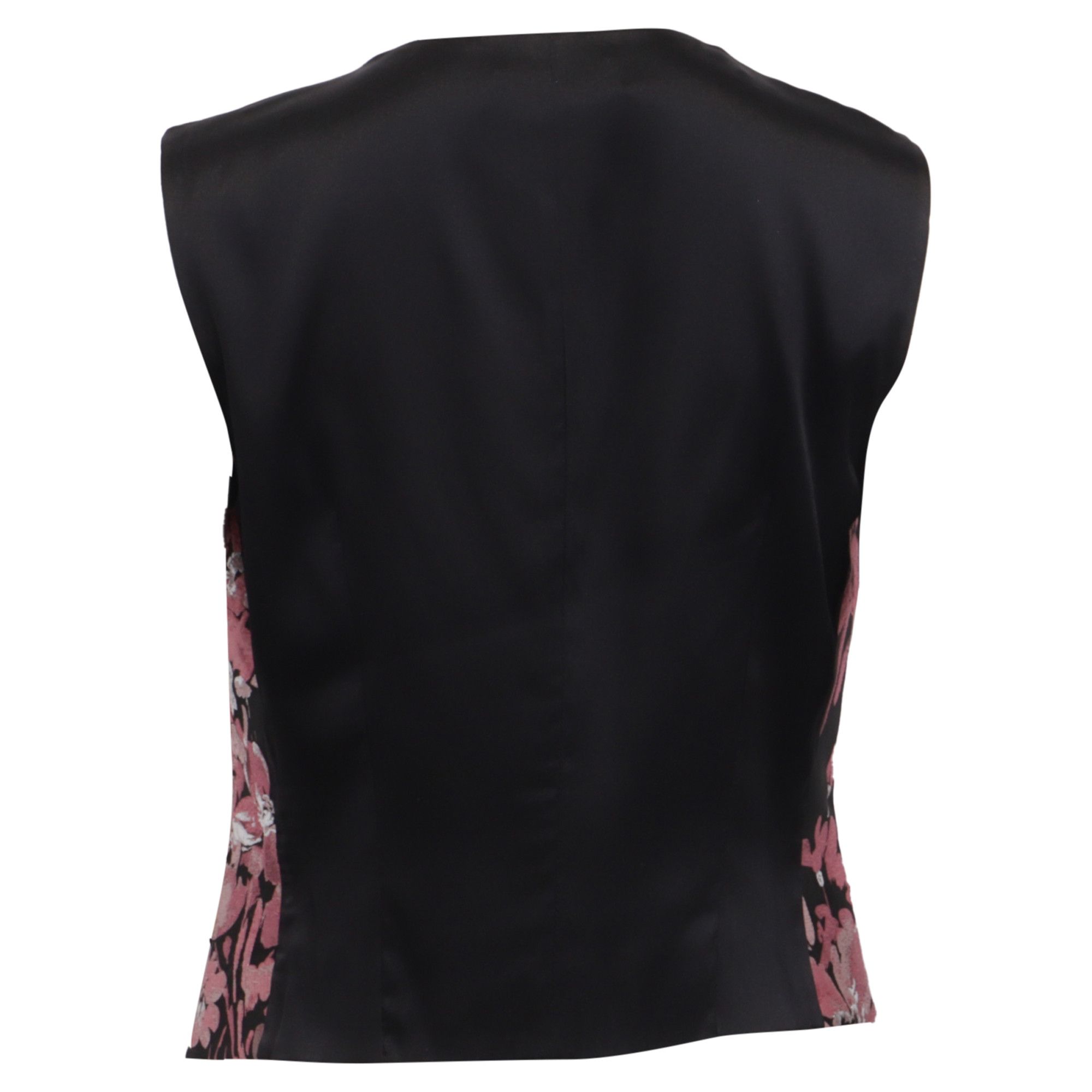 Dolce & Gabbana Dolce & Gabbana Floral Brocade Waistcoat Vest in Pink and Bl Size M / US 6-8 / IT 42-44 - 4 Thumbnail