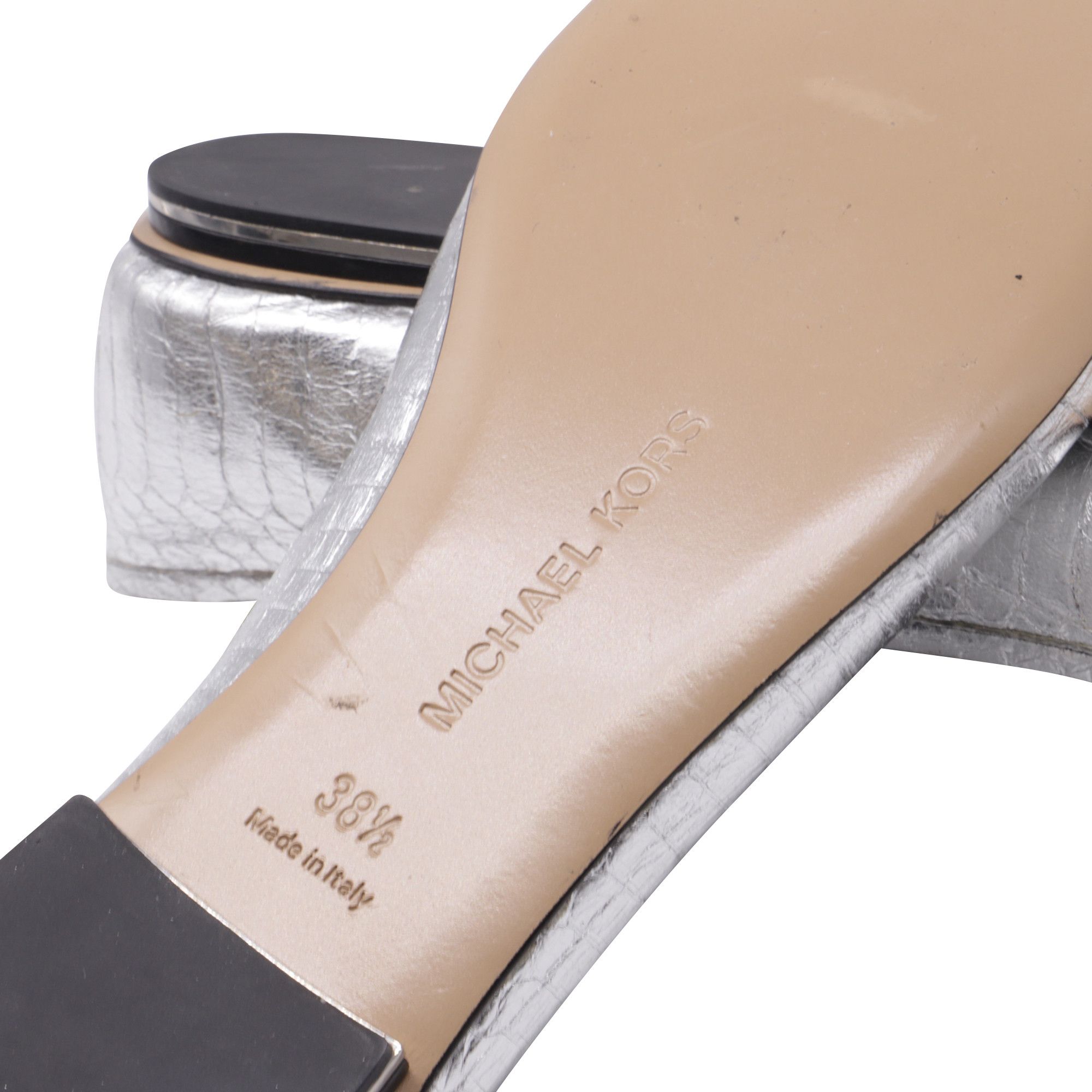 Michael Kors Michael Kors Bow Embellished Ballet Flats in Metallic Silve Size US 8.5 / IT 38.5 - 8 Thumbnail