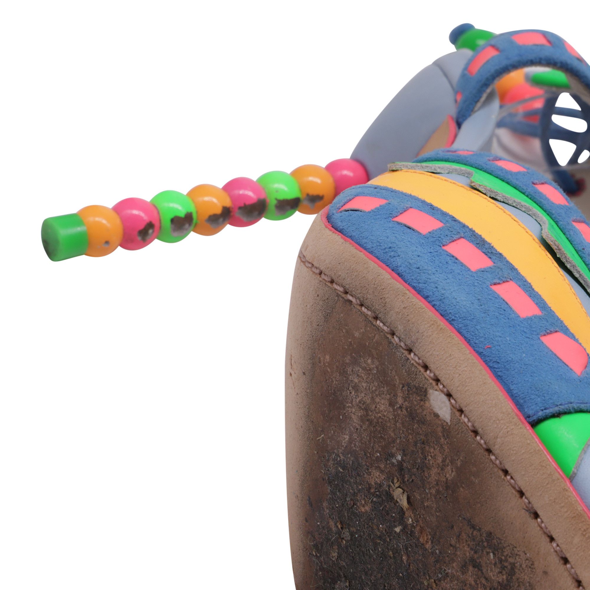 Sophia Webster Sophia Webster Beaded Laced Sandal Heels in Multicolor Leath Size US 8 / IT 38 - 7 Thumbnail