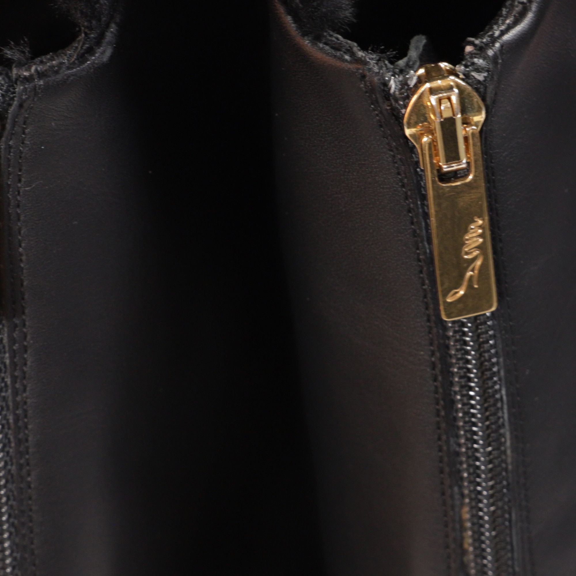 Rene Caovilla Rene Caovilla Over-the-Knee Boots in Black Leather Size US 10 / IT 40 - 10 Thumbnail