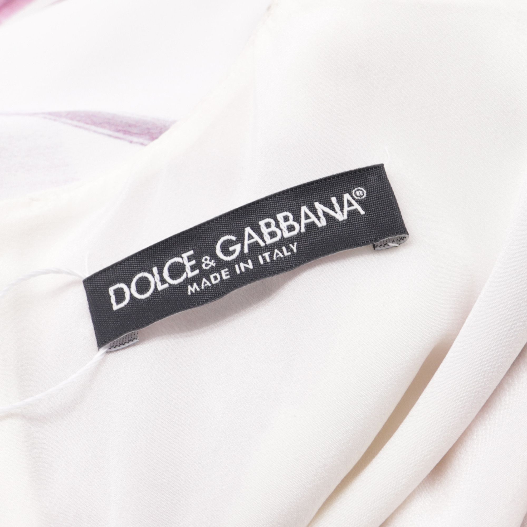 Dolce & Gabbana Dolce & Gabbana Brush Stroke Printed Mini Dress in Burgundy Size XS / US 0-2 / IT 36-38 - 5 Thumbnail