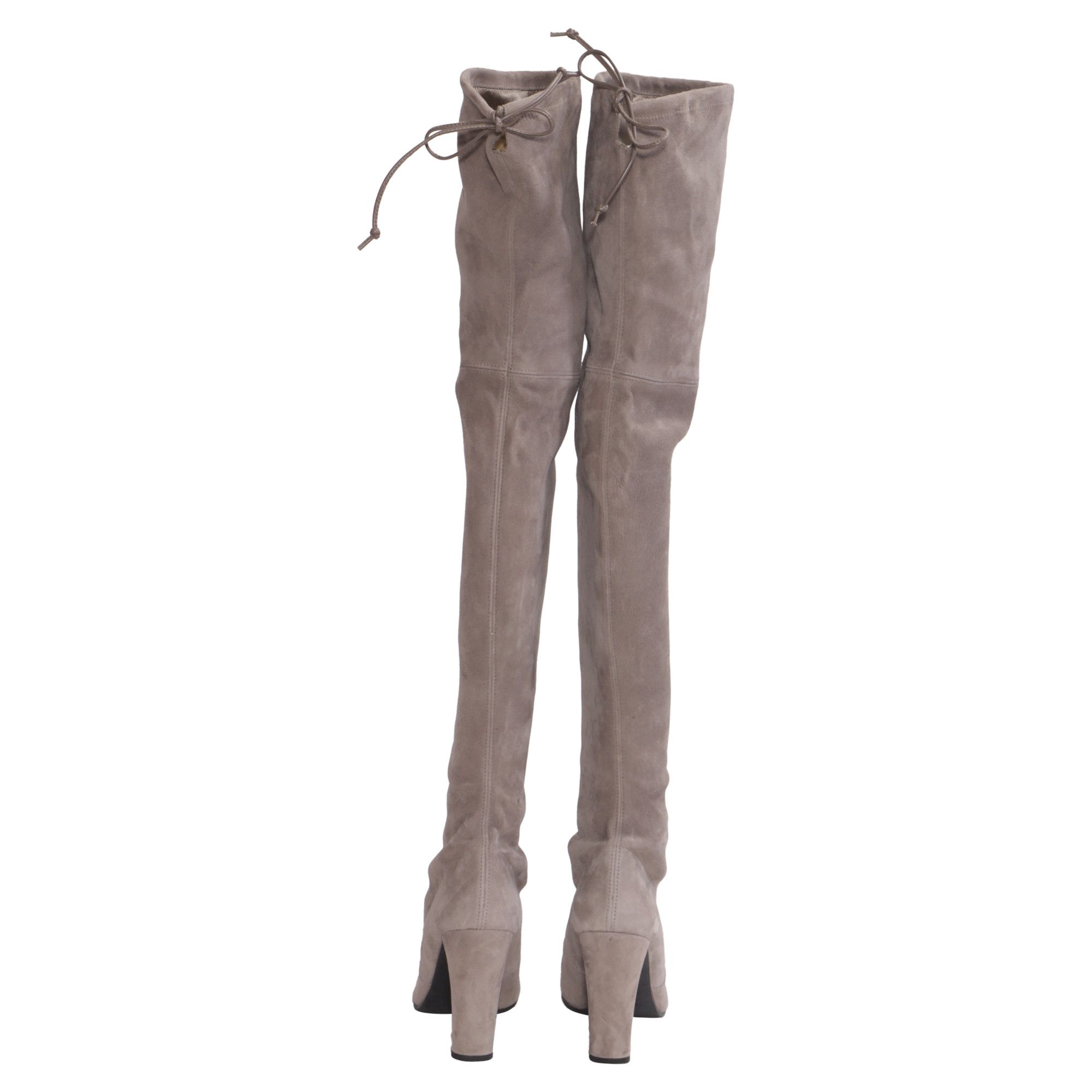 Stuart Weitzman Stuart Weitzman Highland Over-The-Knee Boots in Grey Suede Size US 8 / IT 38 - 5 Thumbnail