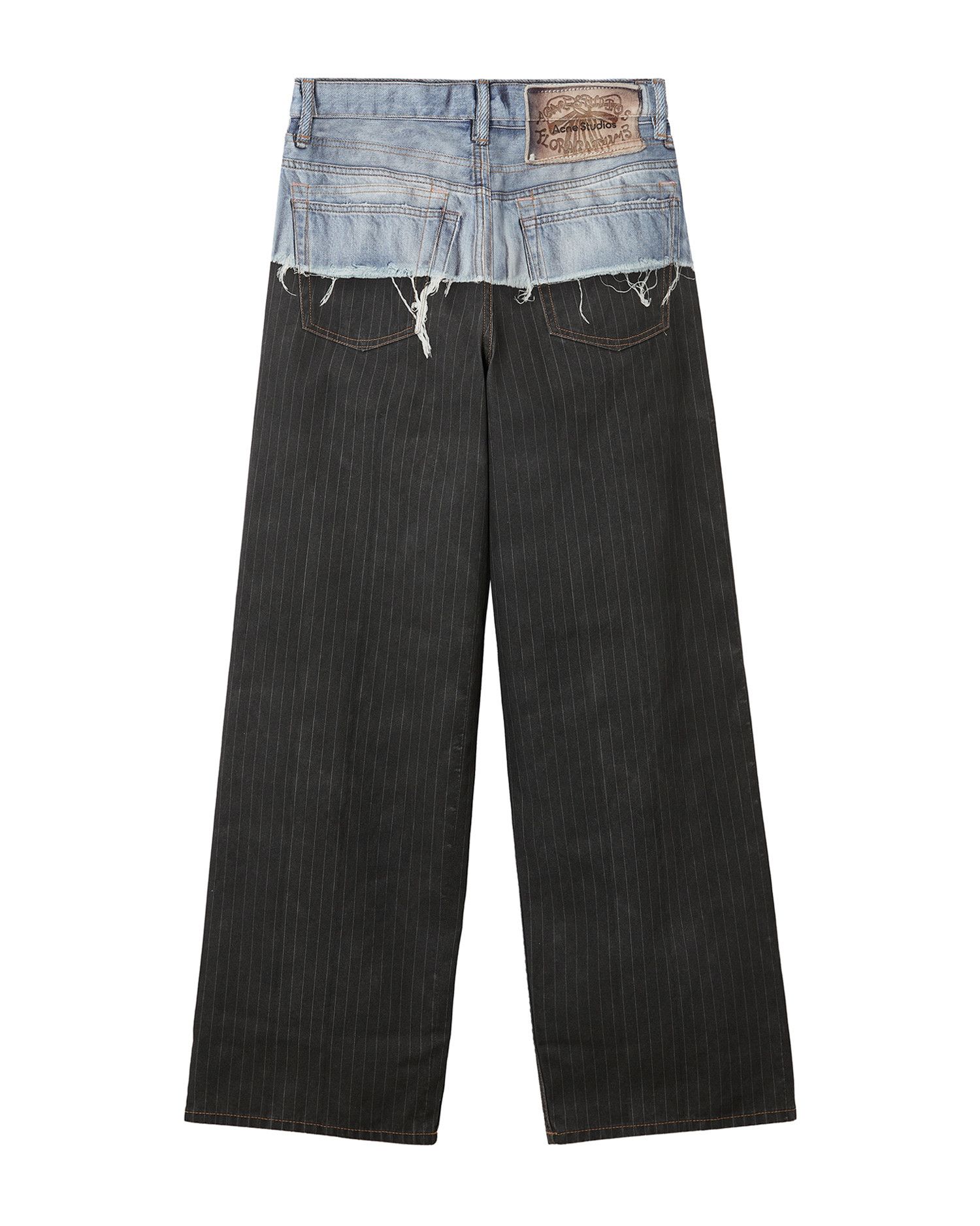 Acne Studios Acne Studios Denim Spliced Stripe Casual Pants Size 26" / US 2 / IT 38 - 6 Thumbnail