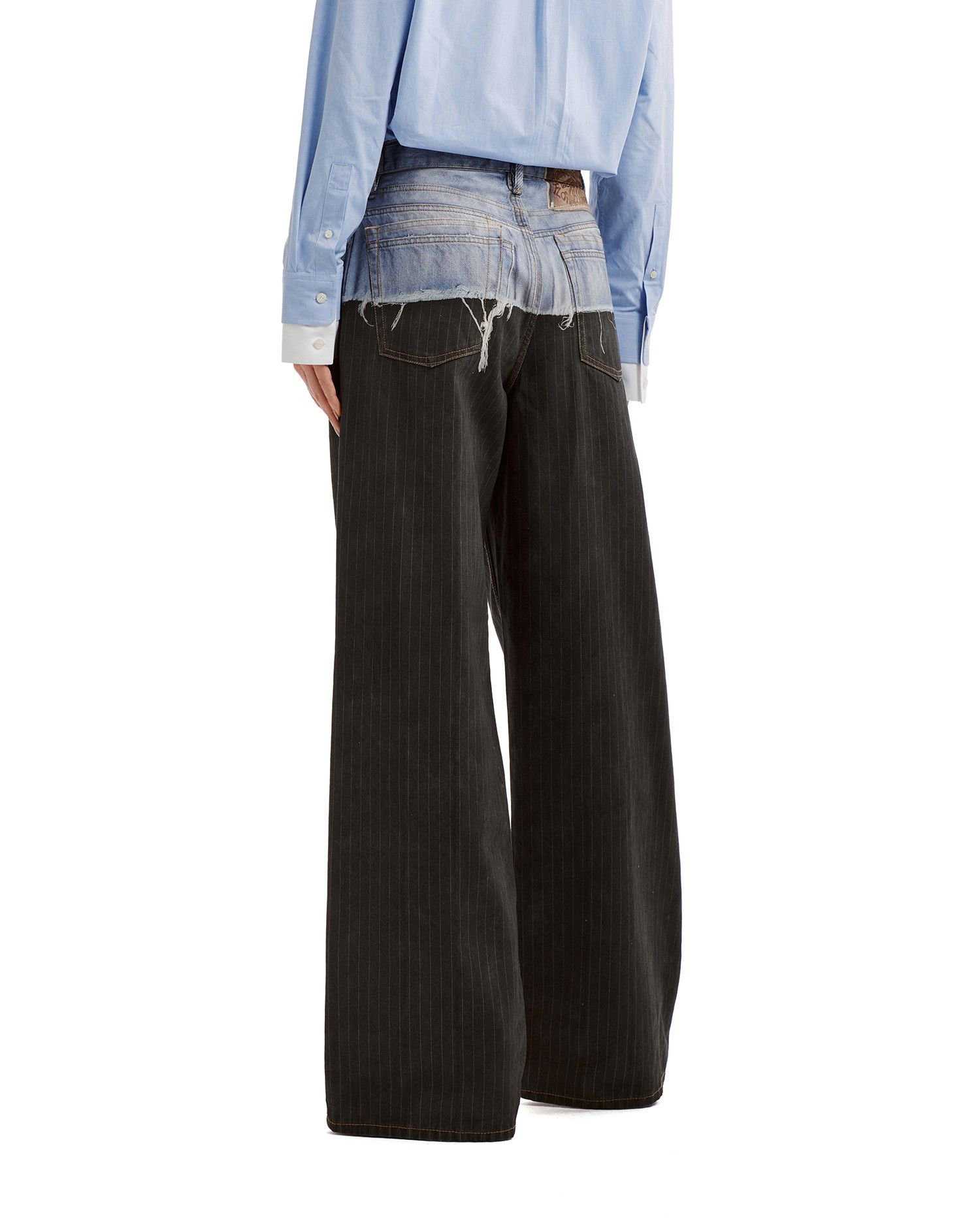 Acne Studios Acne Studios Denim Spliced Stripe Casual Pants Size 26" / US 2 / IT 38 - 4 Thumbnail