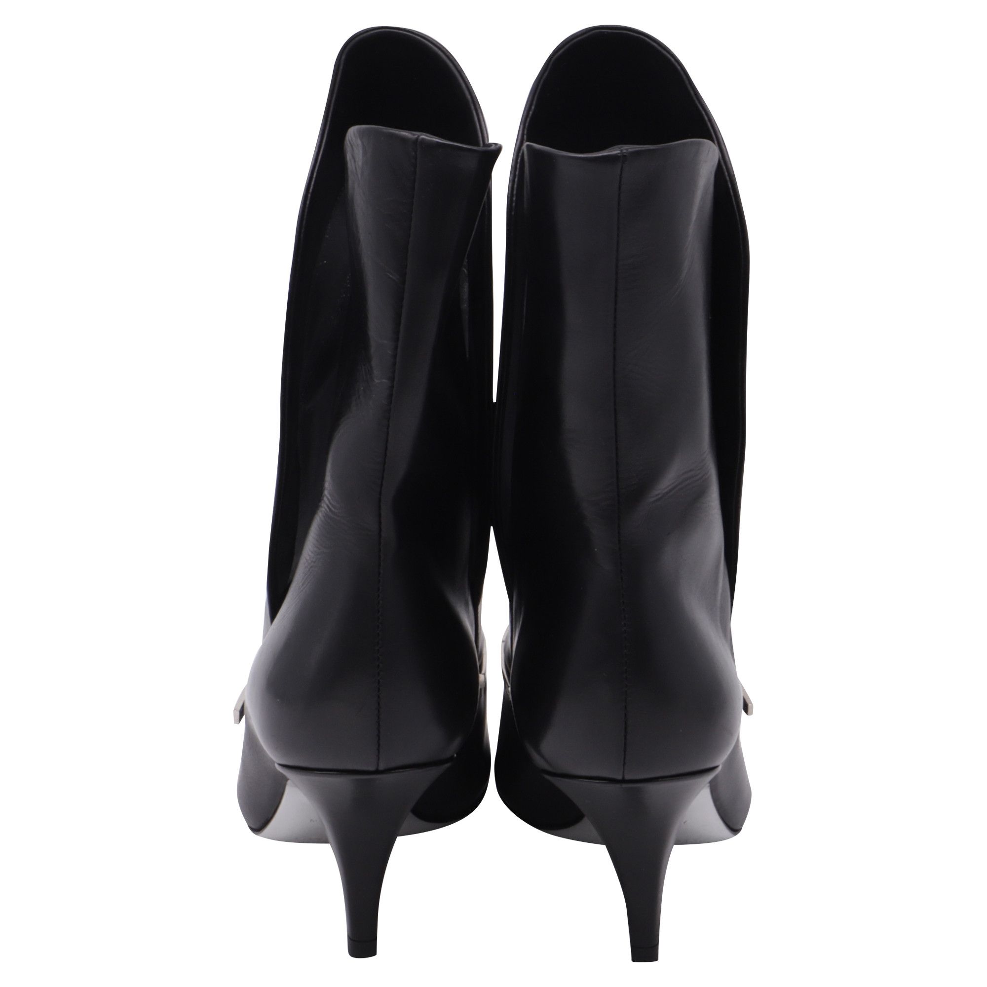 Givenchy Givenchy Bar Embellished Pointed Ankle Boots in Black Leathe Size US 6.5 / IT 36.5 - 5 Thumbnail