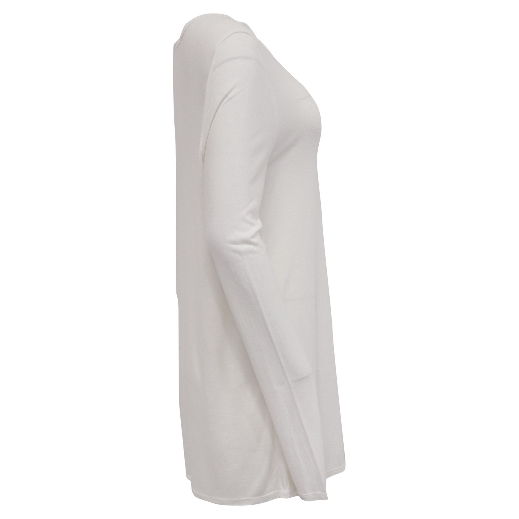 Alexander Wang Alexander Wang Long Sleeve Top with Pocket in White Modal Size XS / US 0-2 / IT 36-38 - 3 Thumbnail