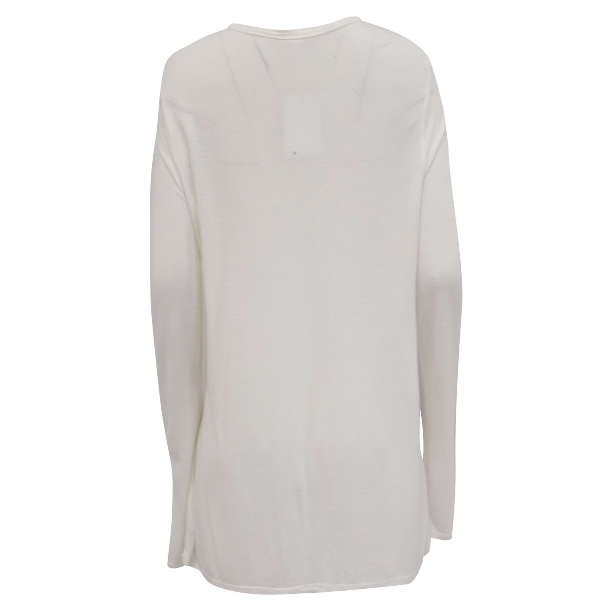 Alexander Wang Alexander Wang Long Sleeve Top with Pocket in White Modal Size XS / US 0-2 / IT 36-38 - 4 Thumbnail