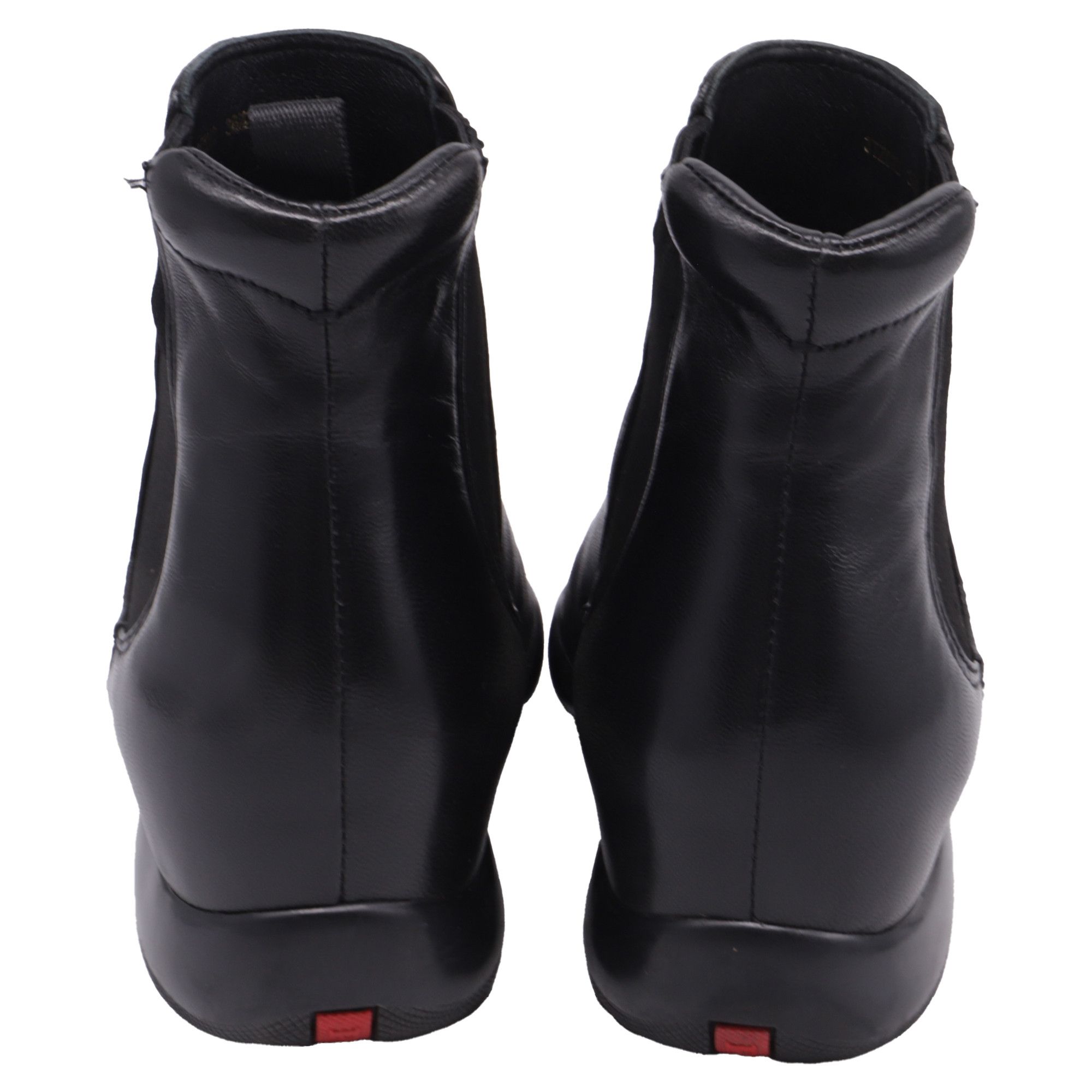 Prada Prada Chelsea Ankle Boots in Black Leather Size US 6.5 / IT 36.5 - 4 Thumbnail