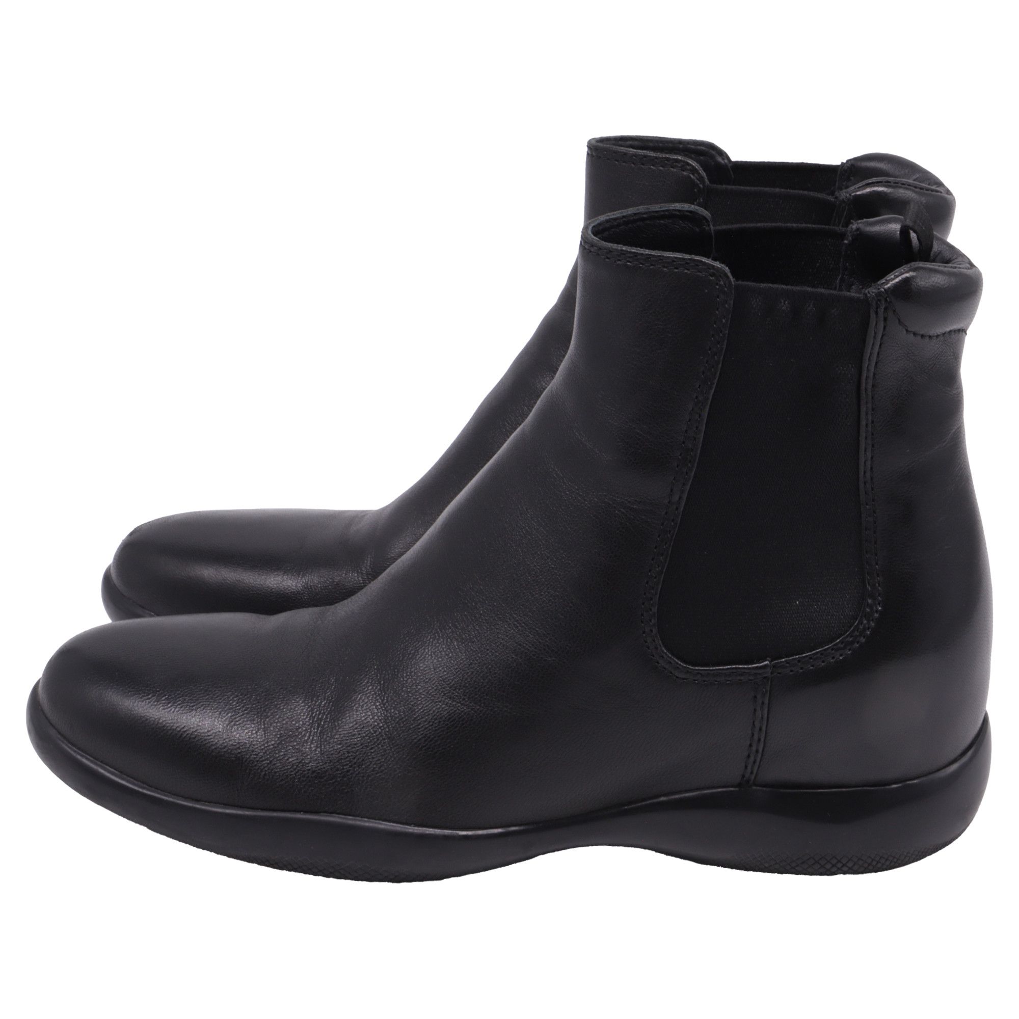 Prada Prada Chelsea Ankle Boots in Black Leather Size US 6.5 / IT 36.5 - 5 Thumbnail