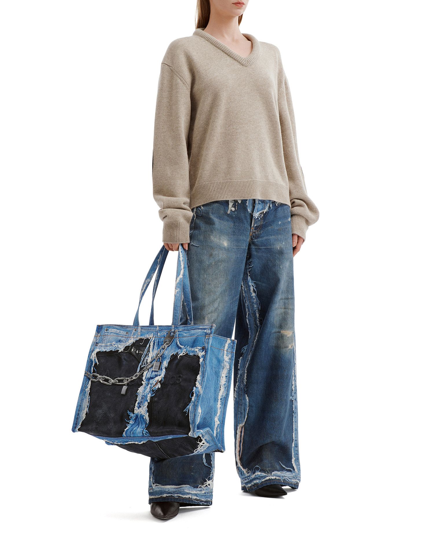 Acne Studios Acne Studios Distressed Design Jeans Size 22" - 2 Thumbnail